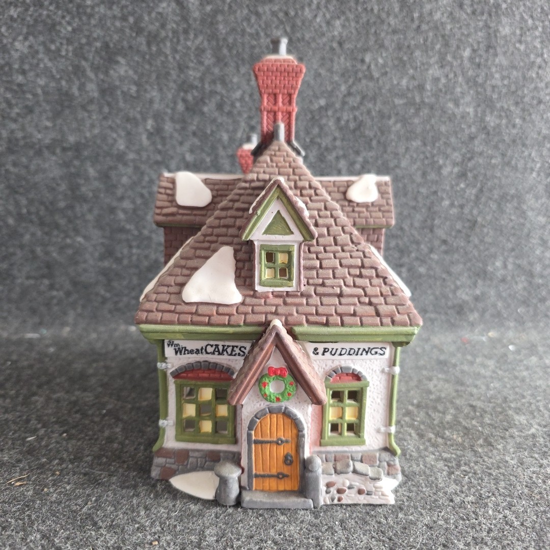 “WM WHEAT CAKES AND PUDDINGS” Heritage Village DEPT 56 Dickens’ Series #5808-4