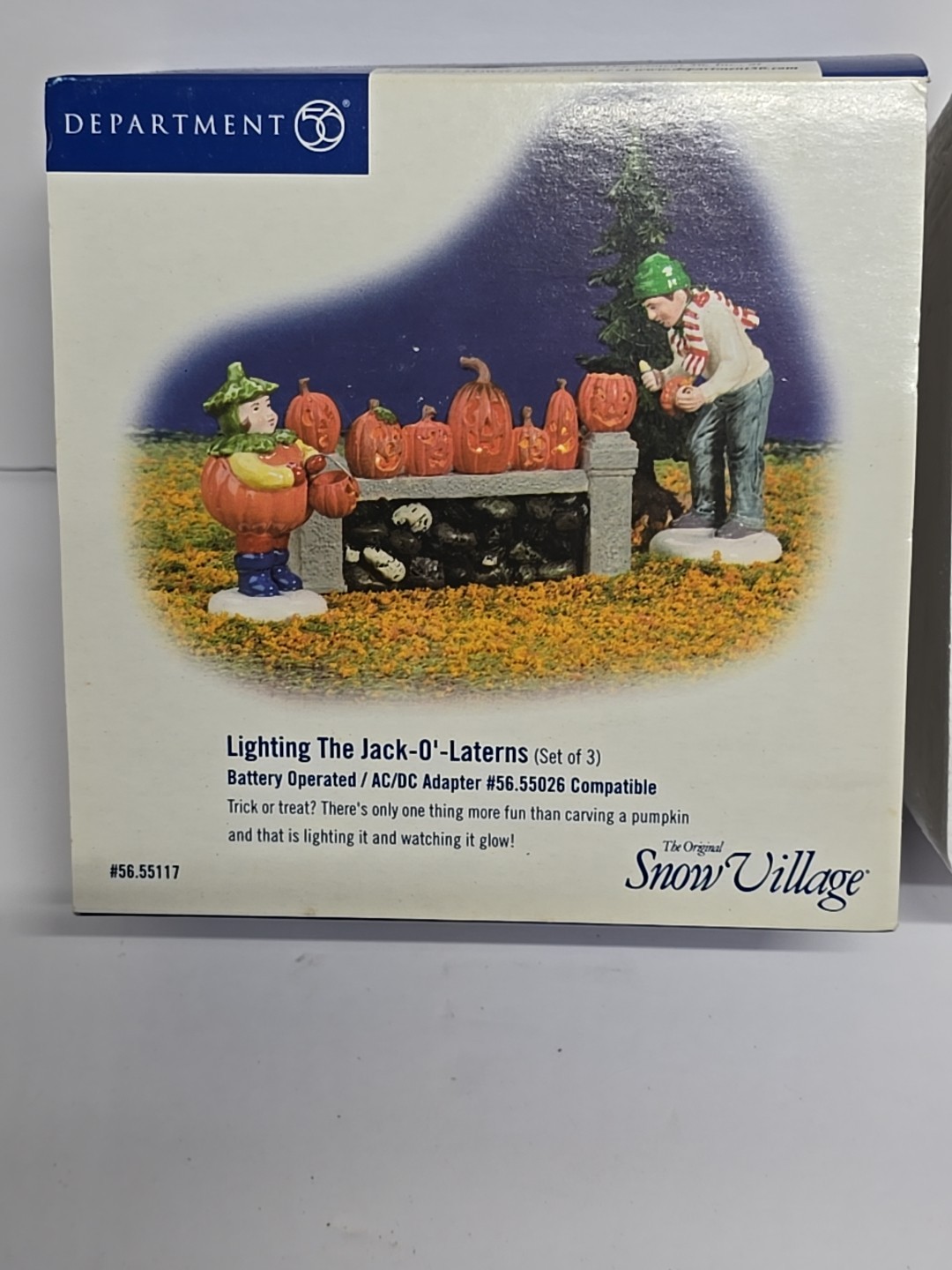 Dept 56 Lighting The Jack-O’-Lantern Snow Village Halloween Accessory #56.55117