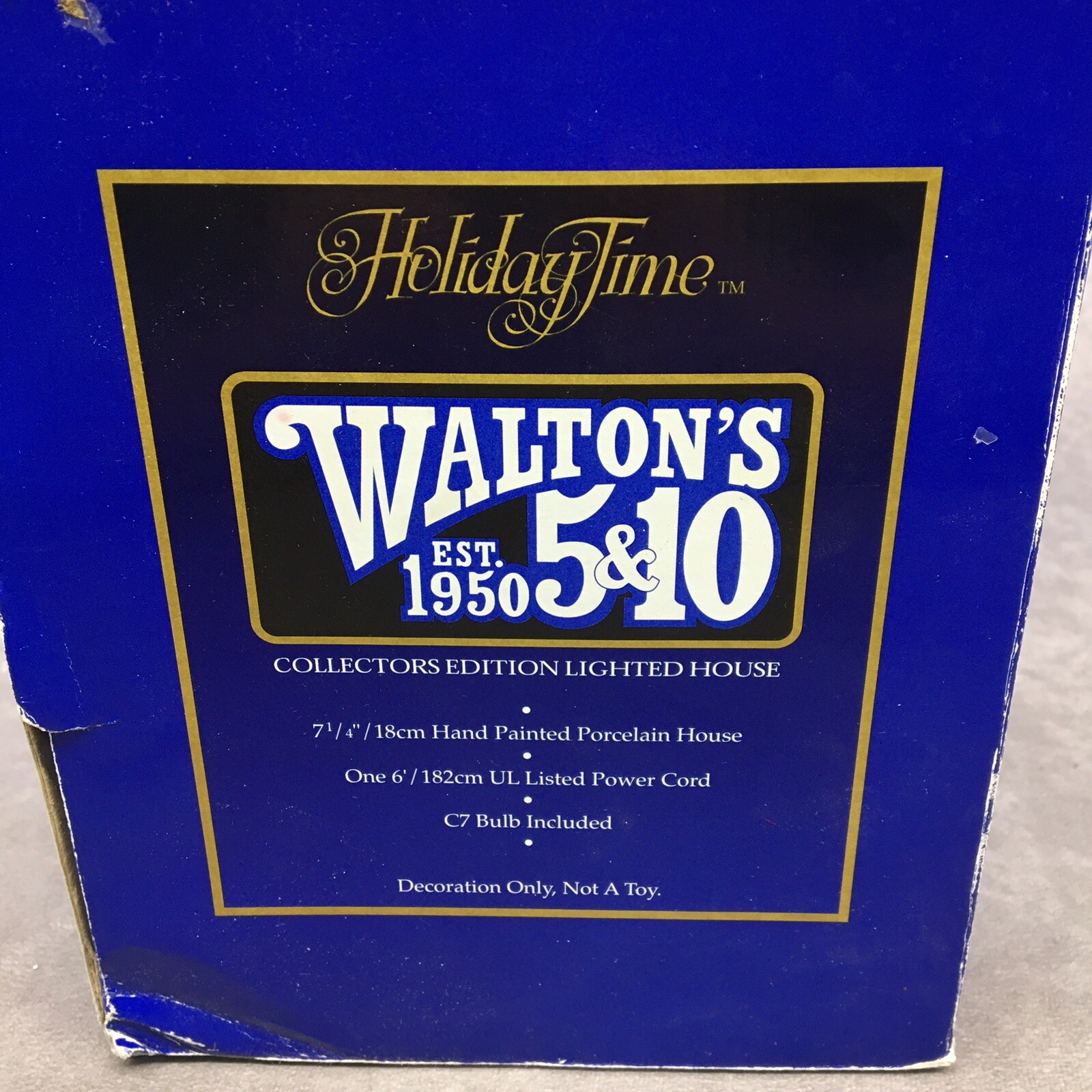 Holiday Time Walton’s 5&10 Collectors Edition Lighted House -Read Description