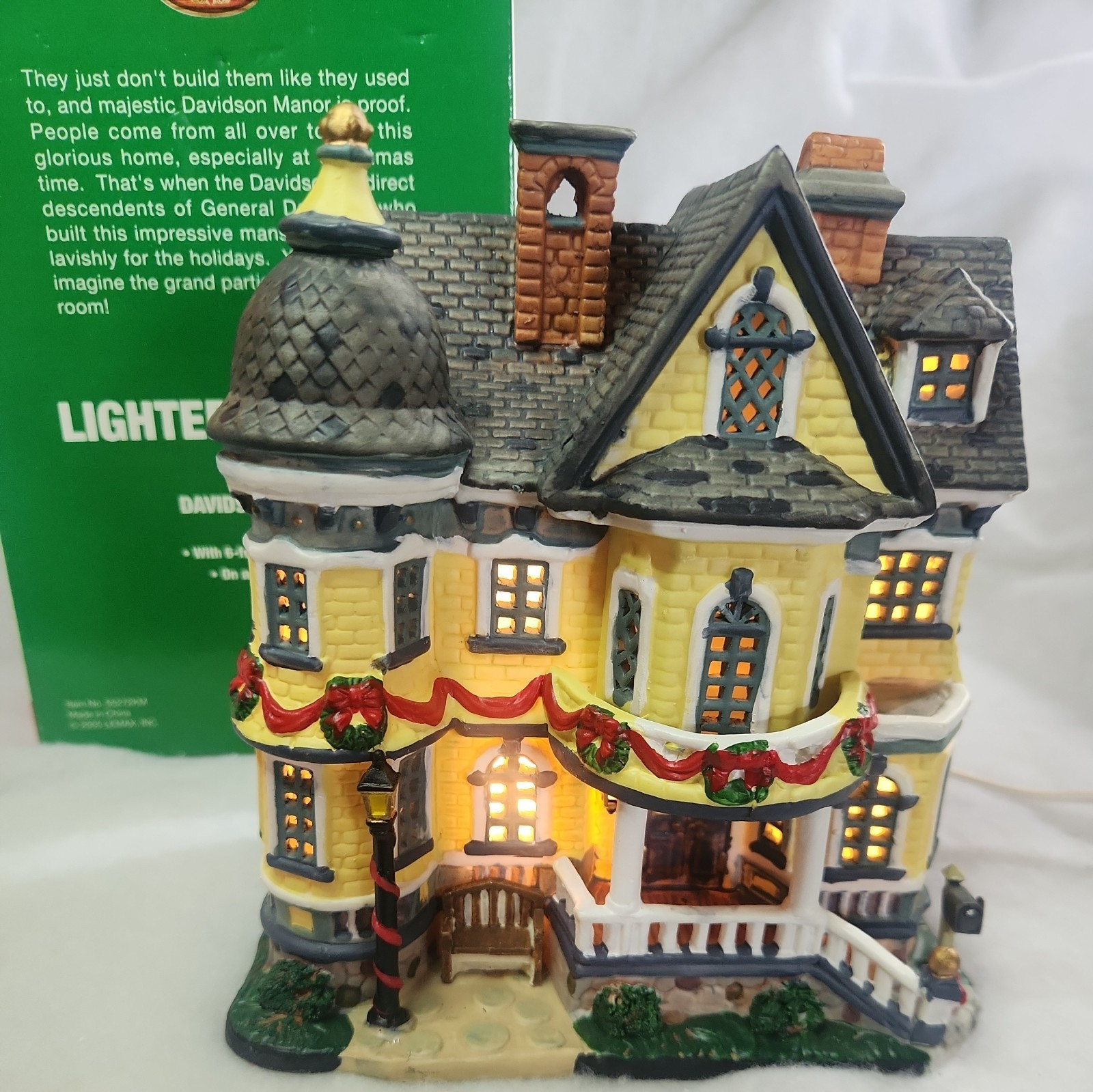 Lemax Coventry Cove “Davidson Manor” Victorian Christmas Village NIB w/cord
