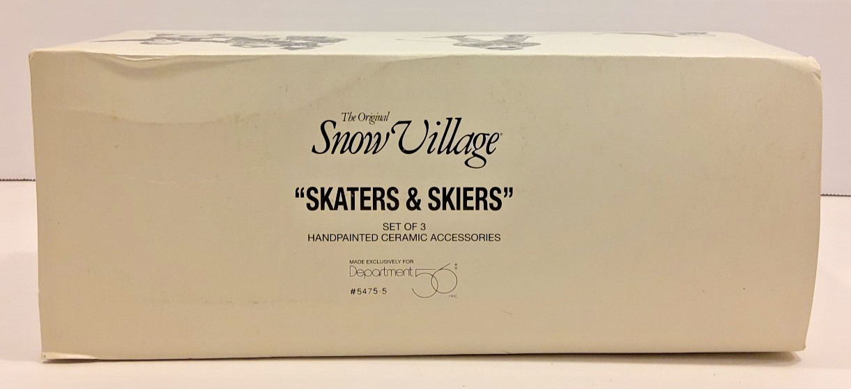 Dept 56 Snow Village “Skaters & Skiers” ST/3 #56.54755 Retired Brand New in Box