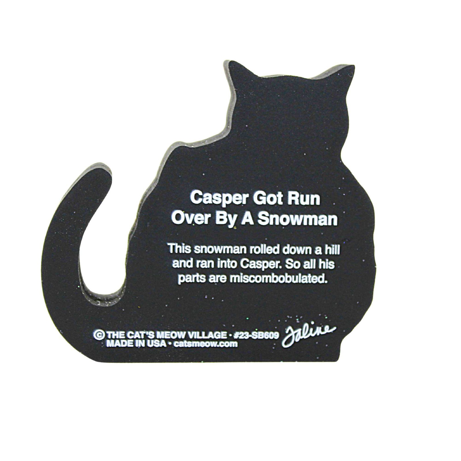 ‘s Meow Village 3.5In Casper Got Ran Over By A Snowman Cat Christmas 23Sb609