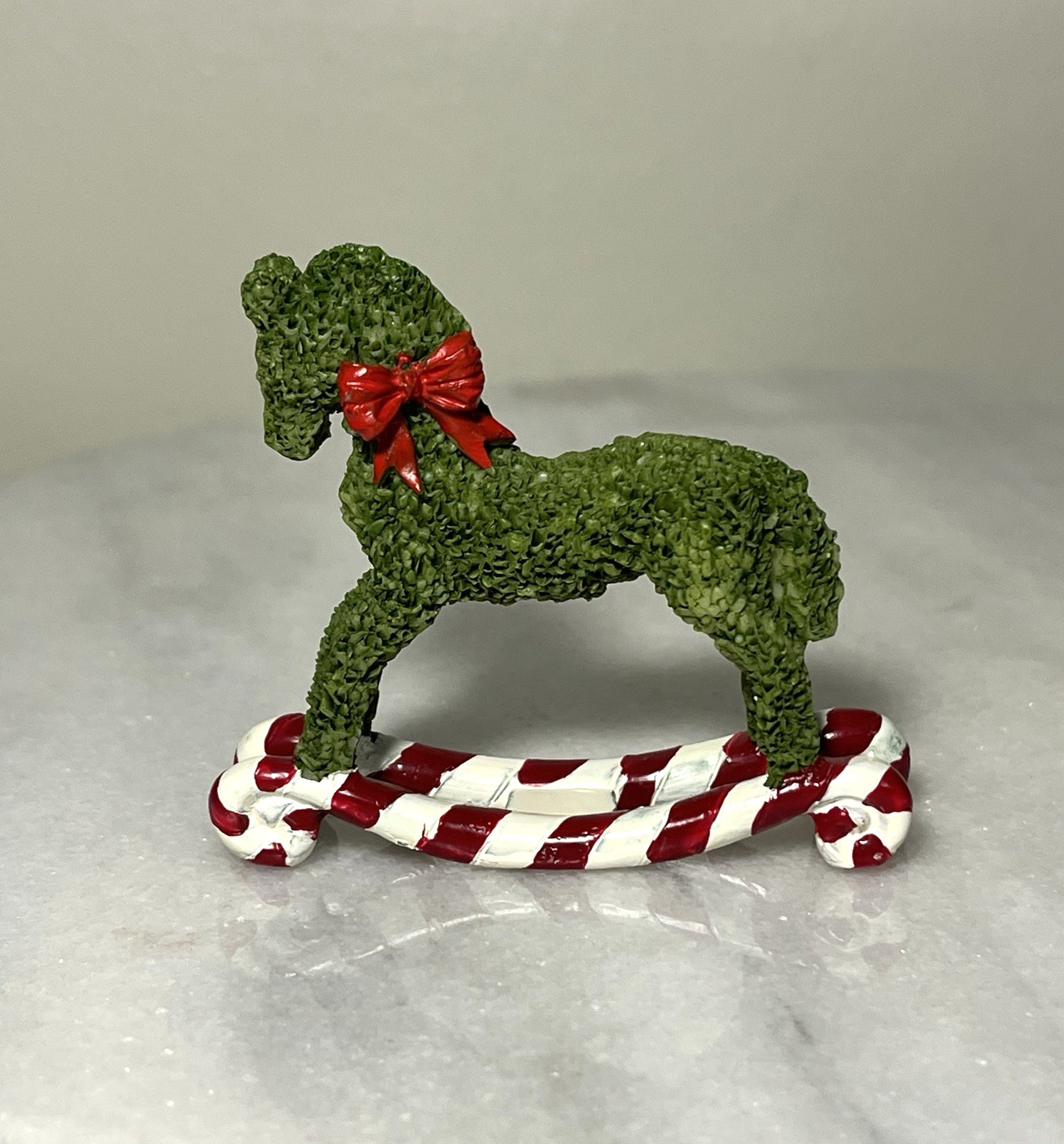 Lemax 2006 Rocking Horse Topiary Christmas Village Garden Figure RARE