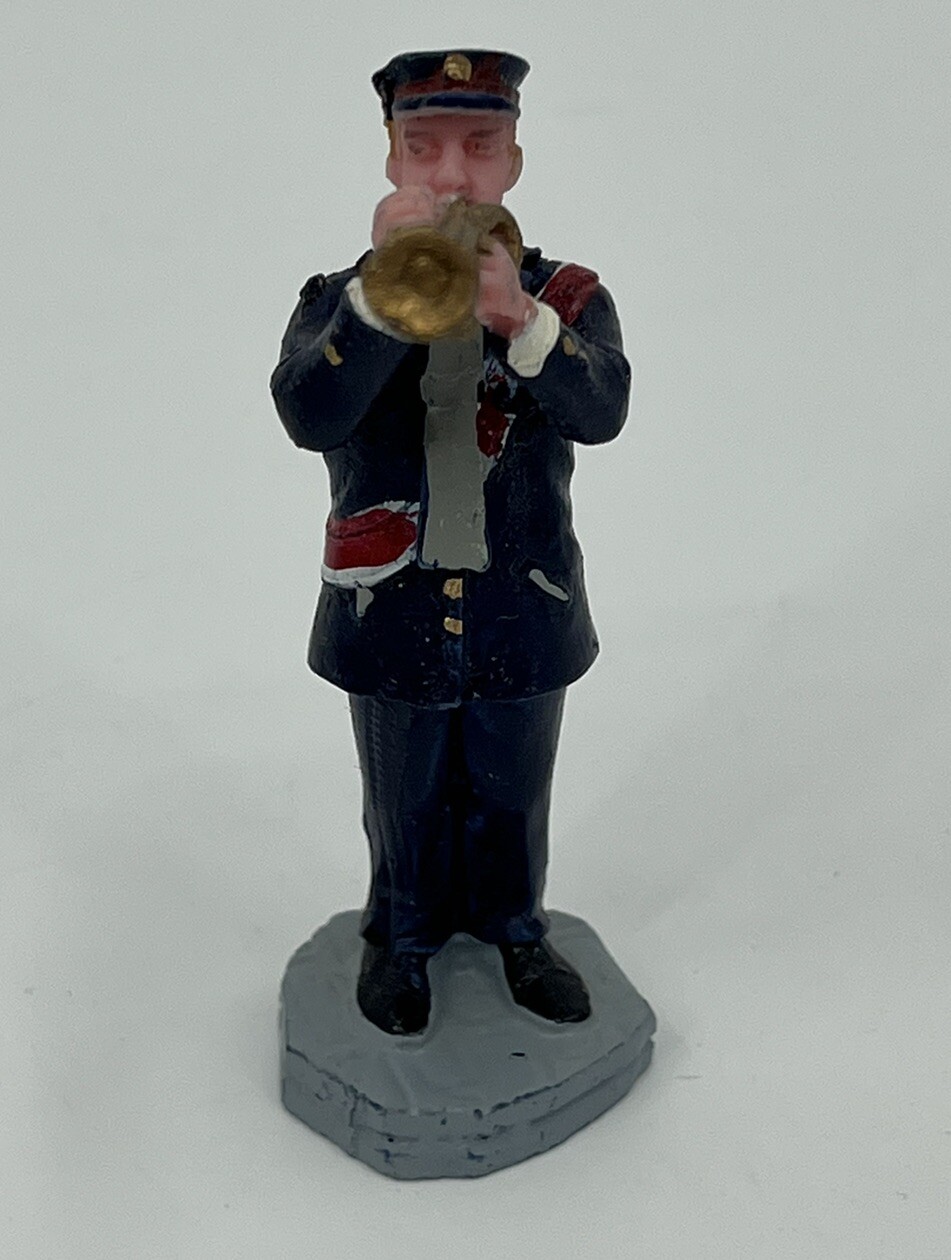 Lemax Christmas Village Salvation Army Band Trumpet Horn Bugle Player 62323