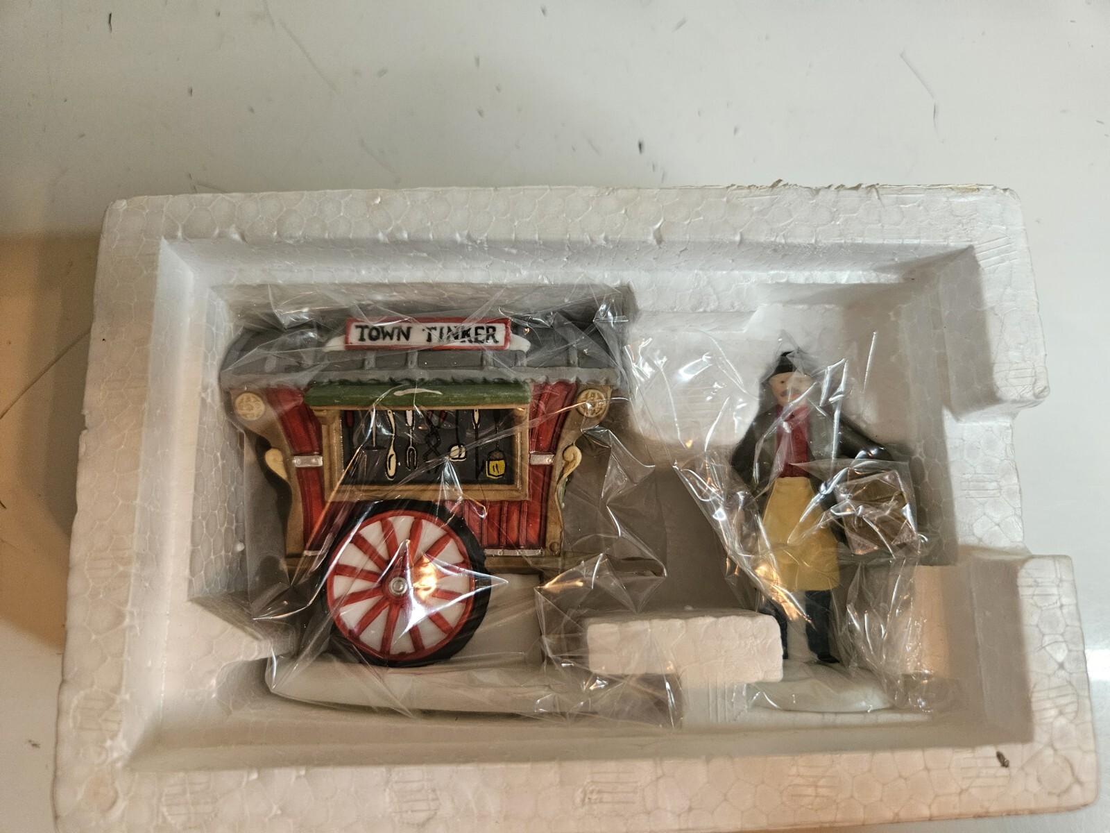 Dept 56 Heritage Village Collection Town Tinker #56464 Set of 2 Figures with Box
