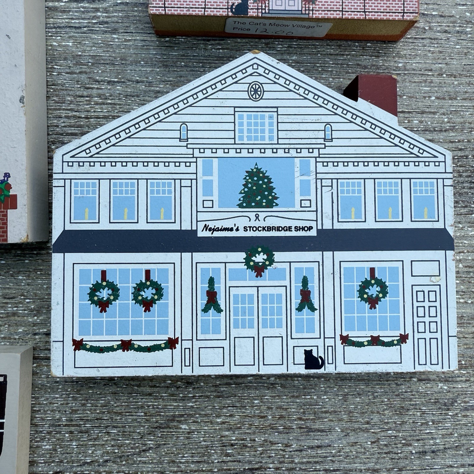 The Cat’s Meow Lot of 6 Village Pieces – Christmas, Amish, Annapolis, Birthday