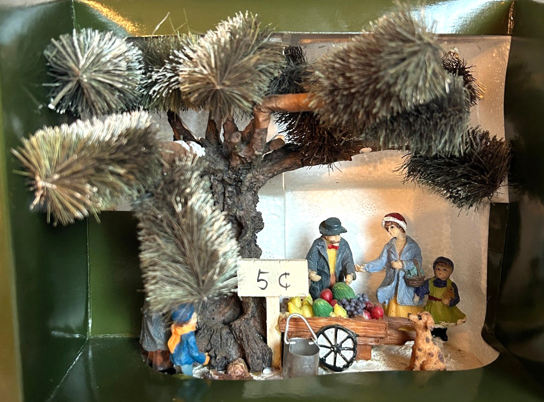 Holiday Time Village Collectibles Park Scene Christmas Village Display Set