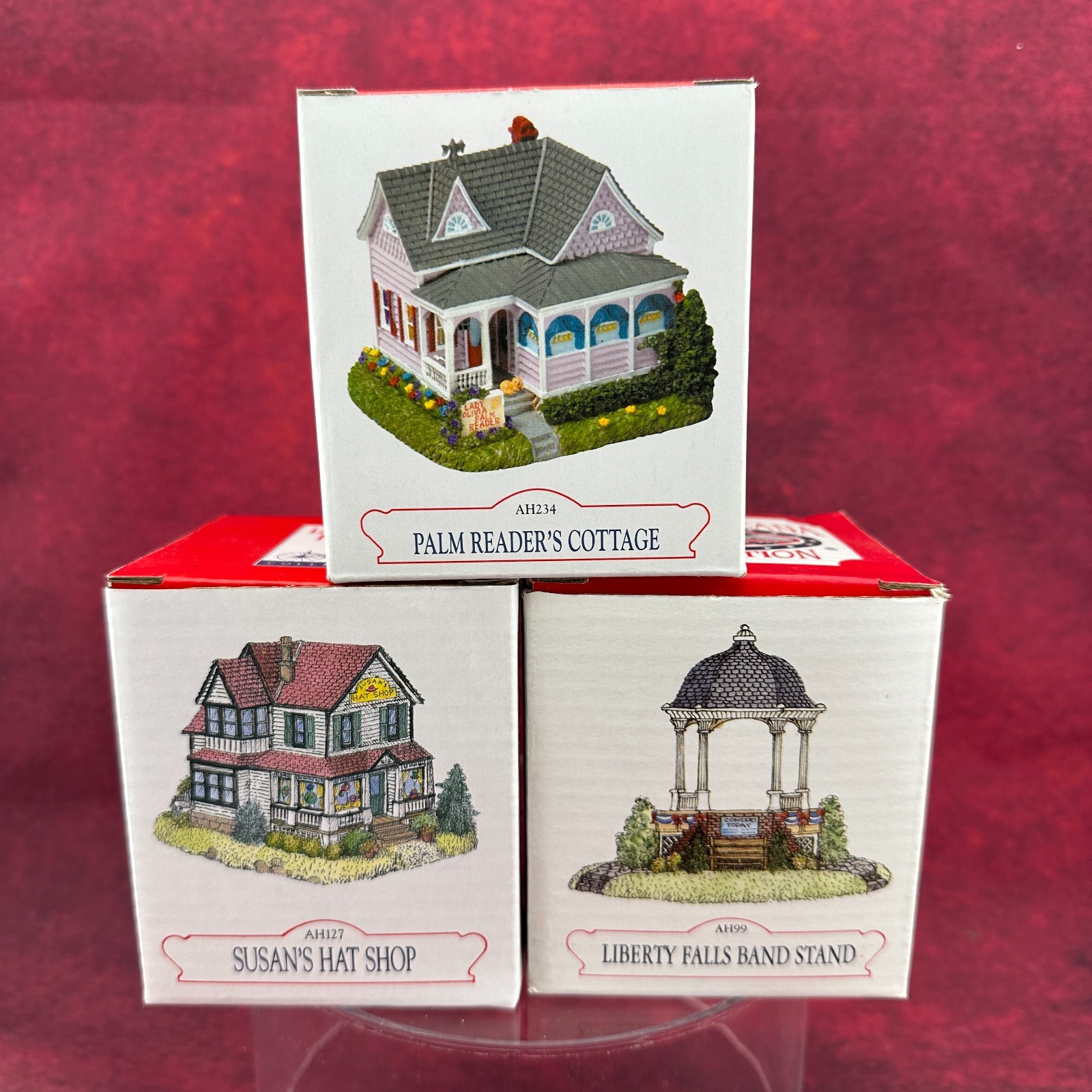 LIBERTY FALLS AMERICANA COLLECTION LOT of 3 MINIATURE BUILDINGS w/BOXES