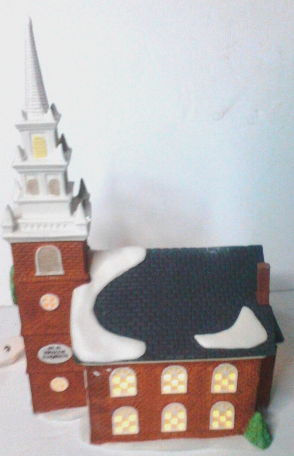 Dept 56 New England Village “Old North Church” 5932-3 Paul Revere w/ light & box