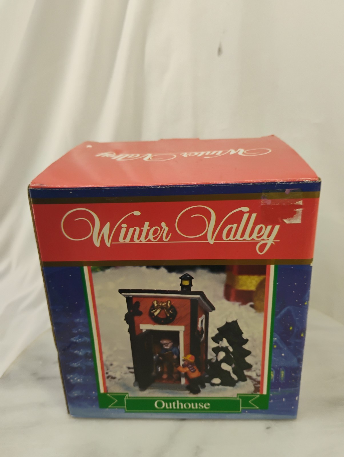 Vintage Unmarked Winter Outhouse