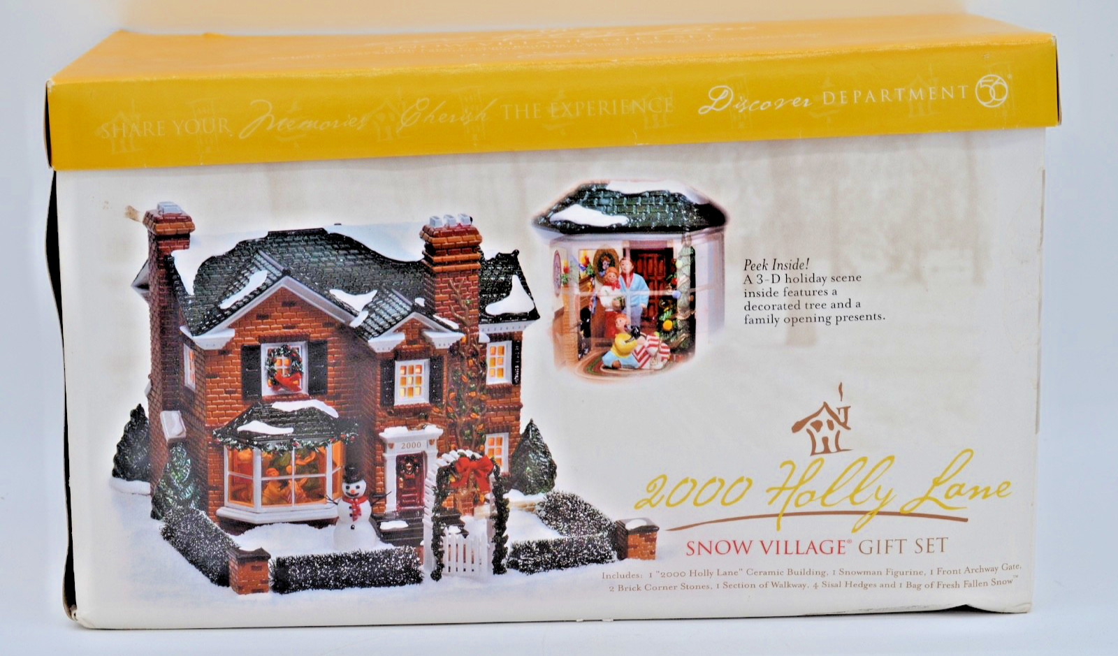 Department 56 The Original Snow Village – 2000 HOLLY LANE #54977 EUC 1999