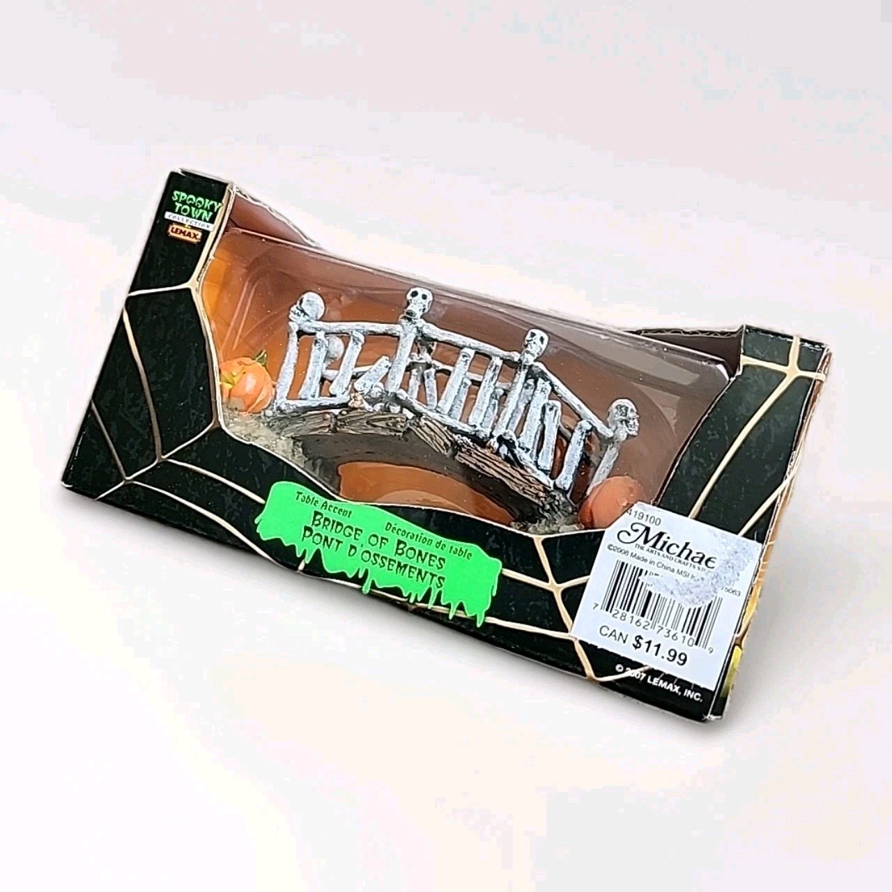 Rare | Lemax Spooky Town – Bridge of Bones w/ Original Box #73610 Halloween HTF