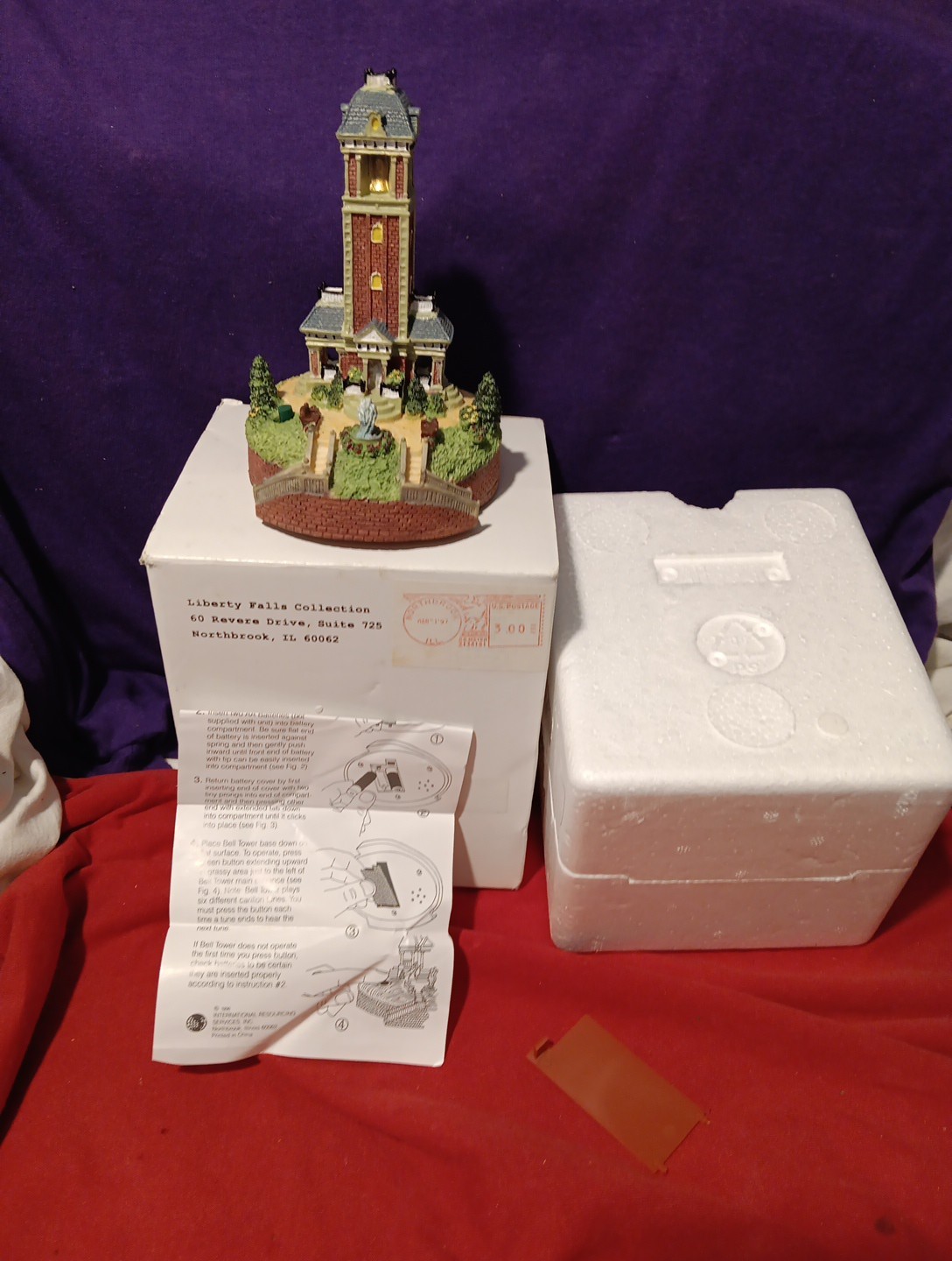 Liberty Falls Bell Tower Musical EXCELLENT Working 1996 International Resource S