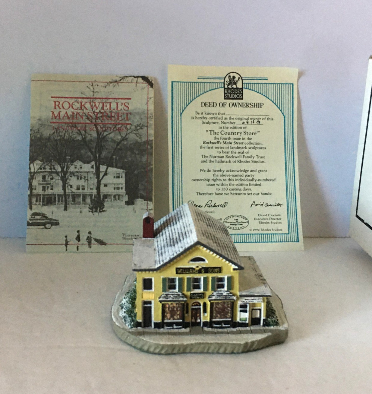 Norman Rockwell “The Country Store” Rockwell’s Main Street Series #4 1990