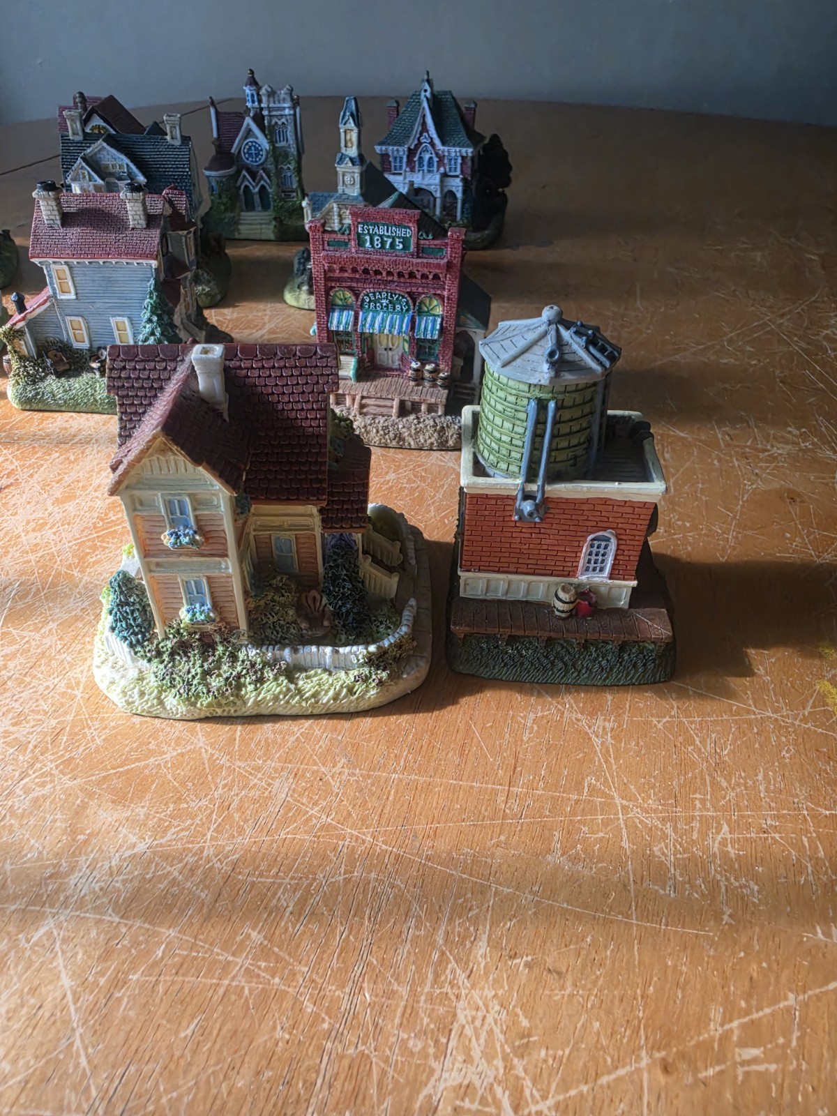 International Resourcing Service Inc Miniature Village Houses Lot of 12