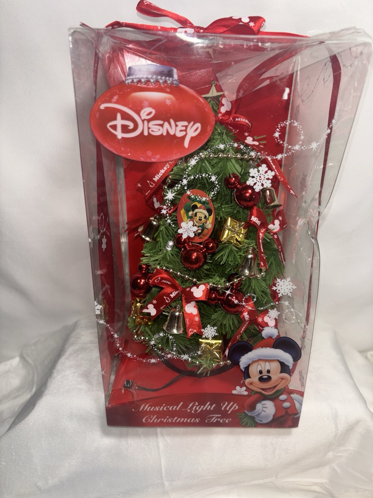 Mickey’s Christmas Musical Light Up Tree Lights & Sound New Box Slightly Damaged