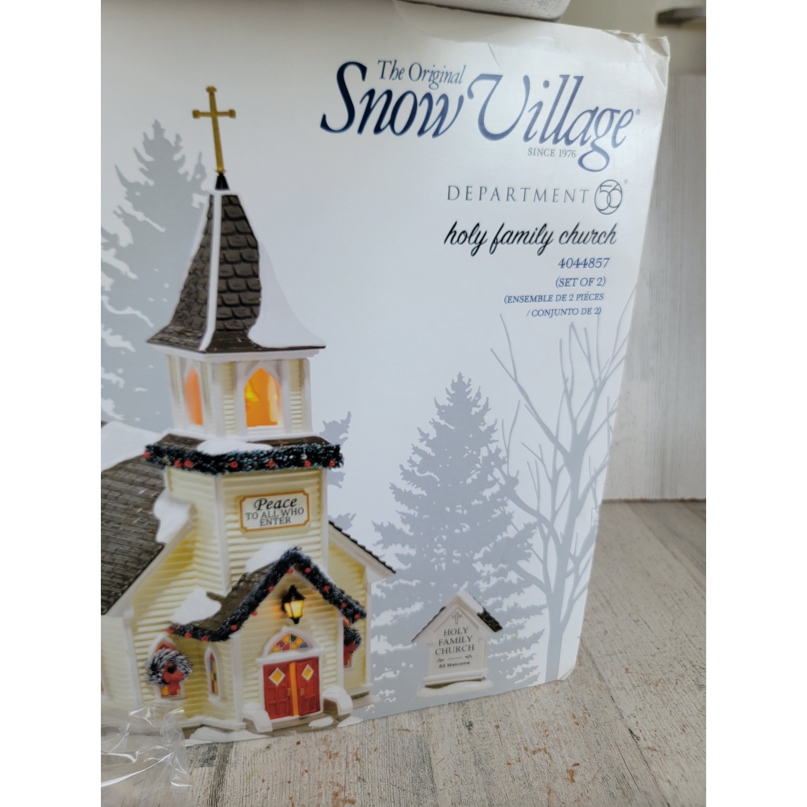 Dept 56 4044857 holy family Church Xmas Village accessory vintage home