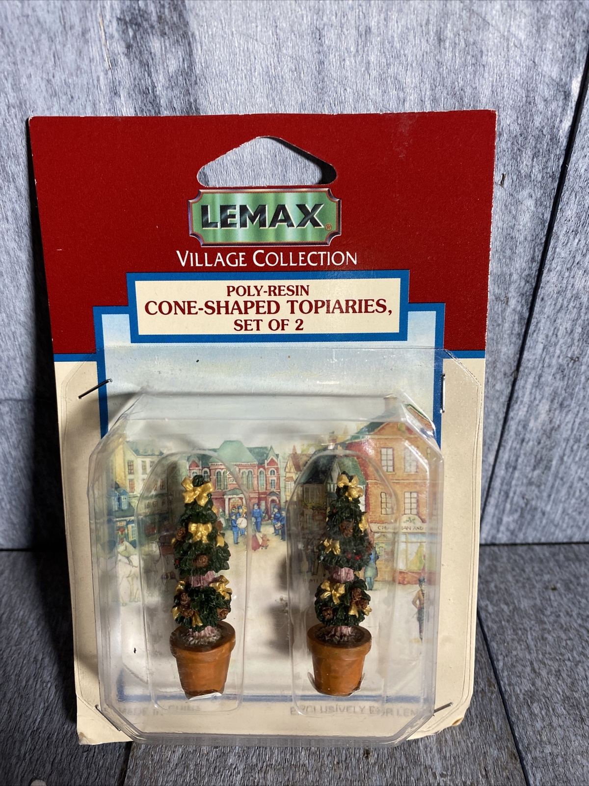 Lemax 1998 Cone-Shaped Topiaries Village Collection Christmas Holiday Retired