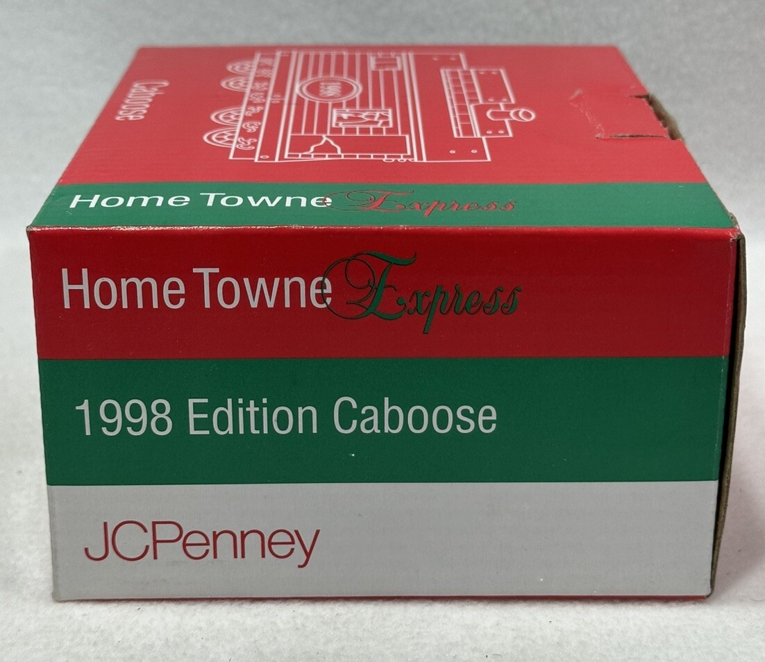 Vintage JC Penney TRAIN – CABOOSE 1998 Week 47 Home Town Express Resin