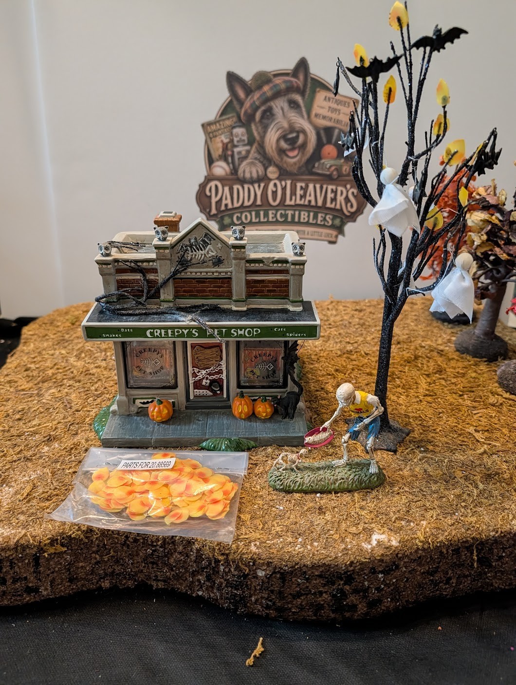 Dept 56 Halloween-Creepy Pet Shop set of 4 from the Time to Celebrate Collection