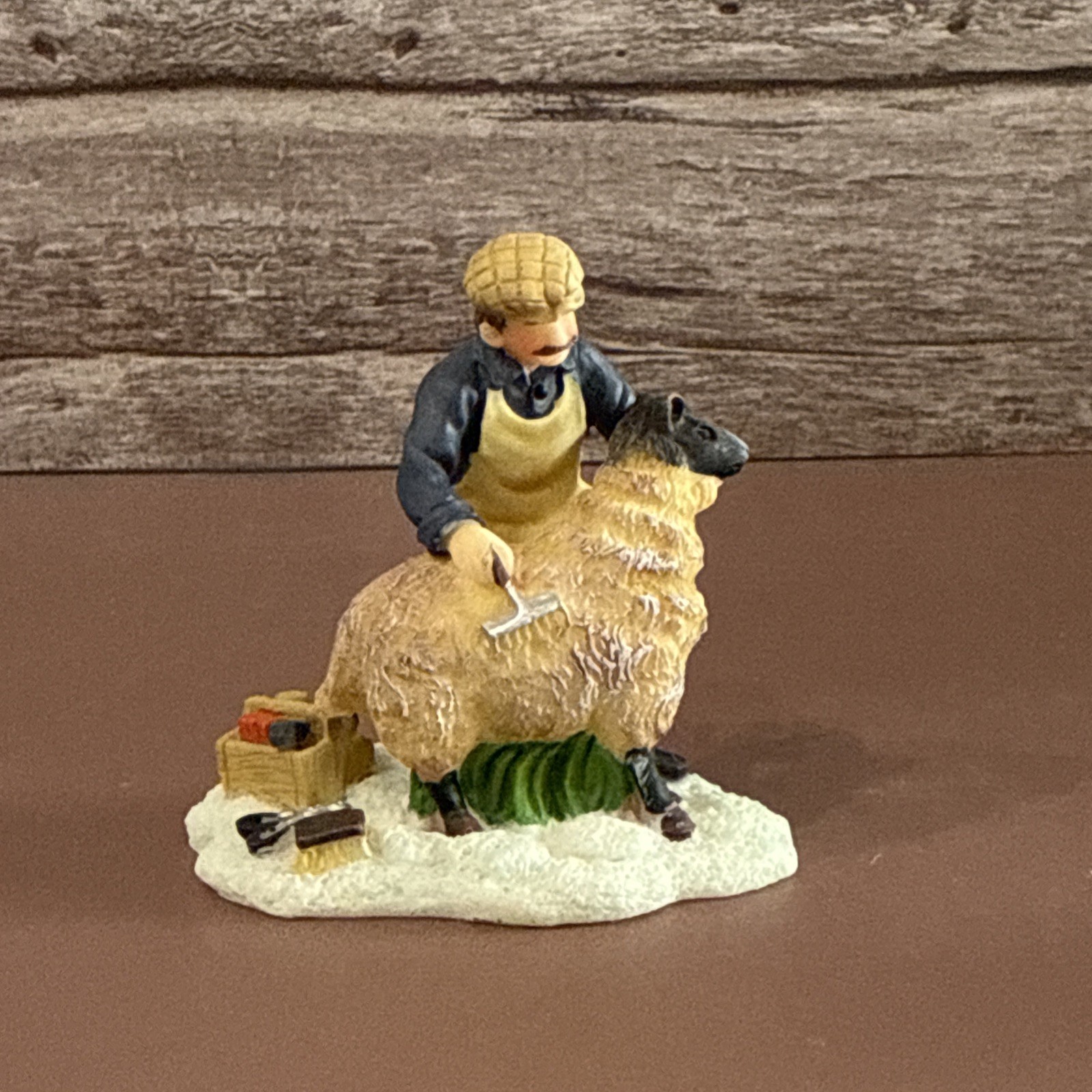 Holiday Time O’Well Village Collectibles Accessory – Man Sheering Sheep