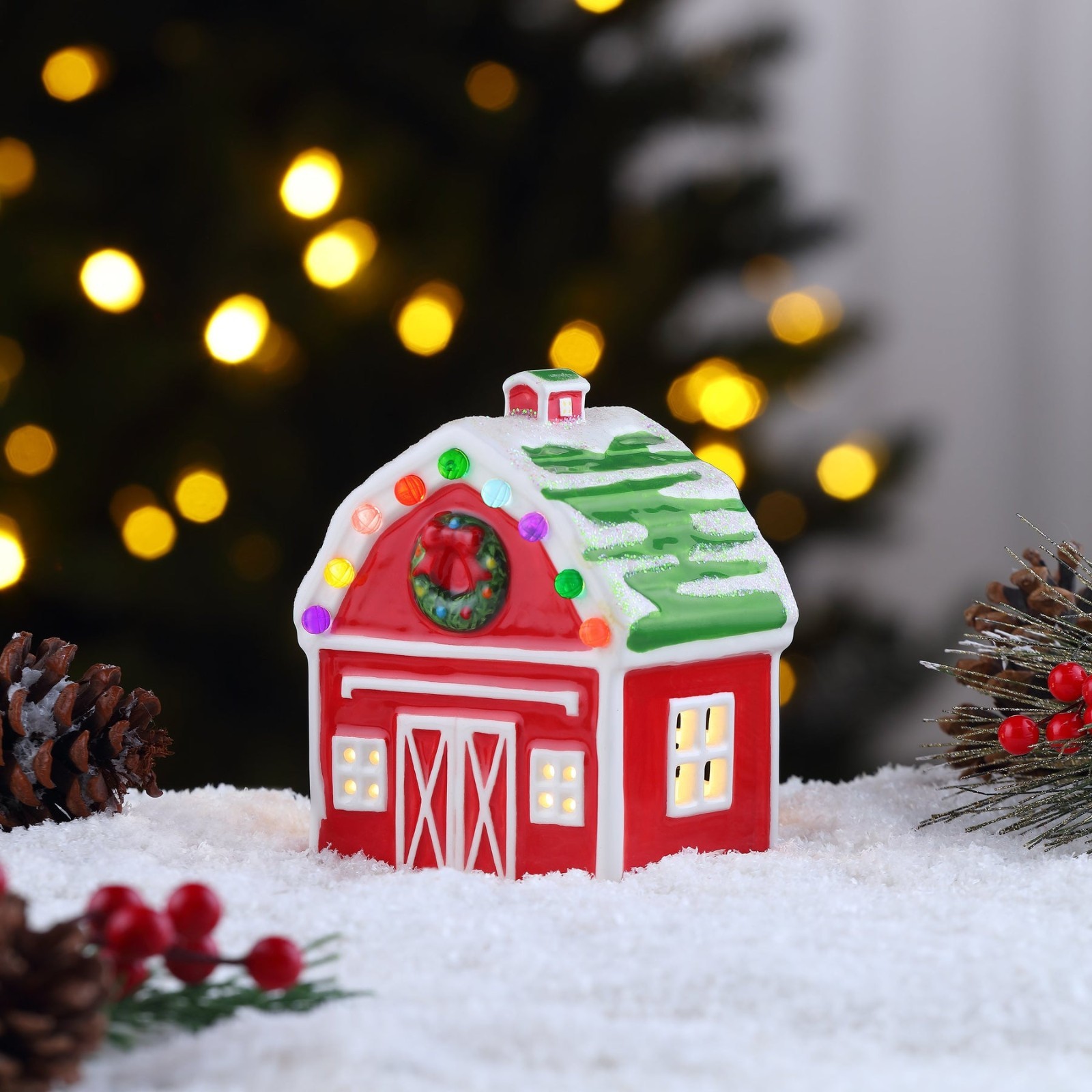 Mr. Christmas 5 In. Nostalgic Ceramic Village -BARN