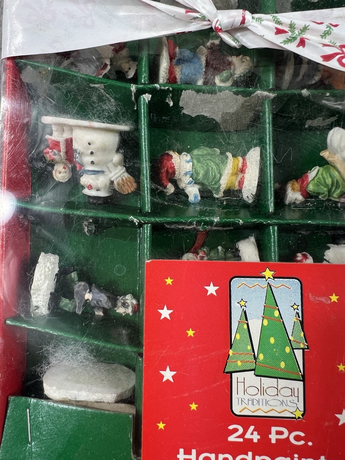 Holiday Traditions Hand painted Victorian Village Figures 24 Piece