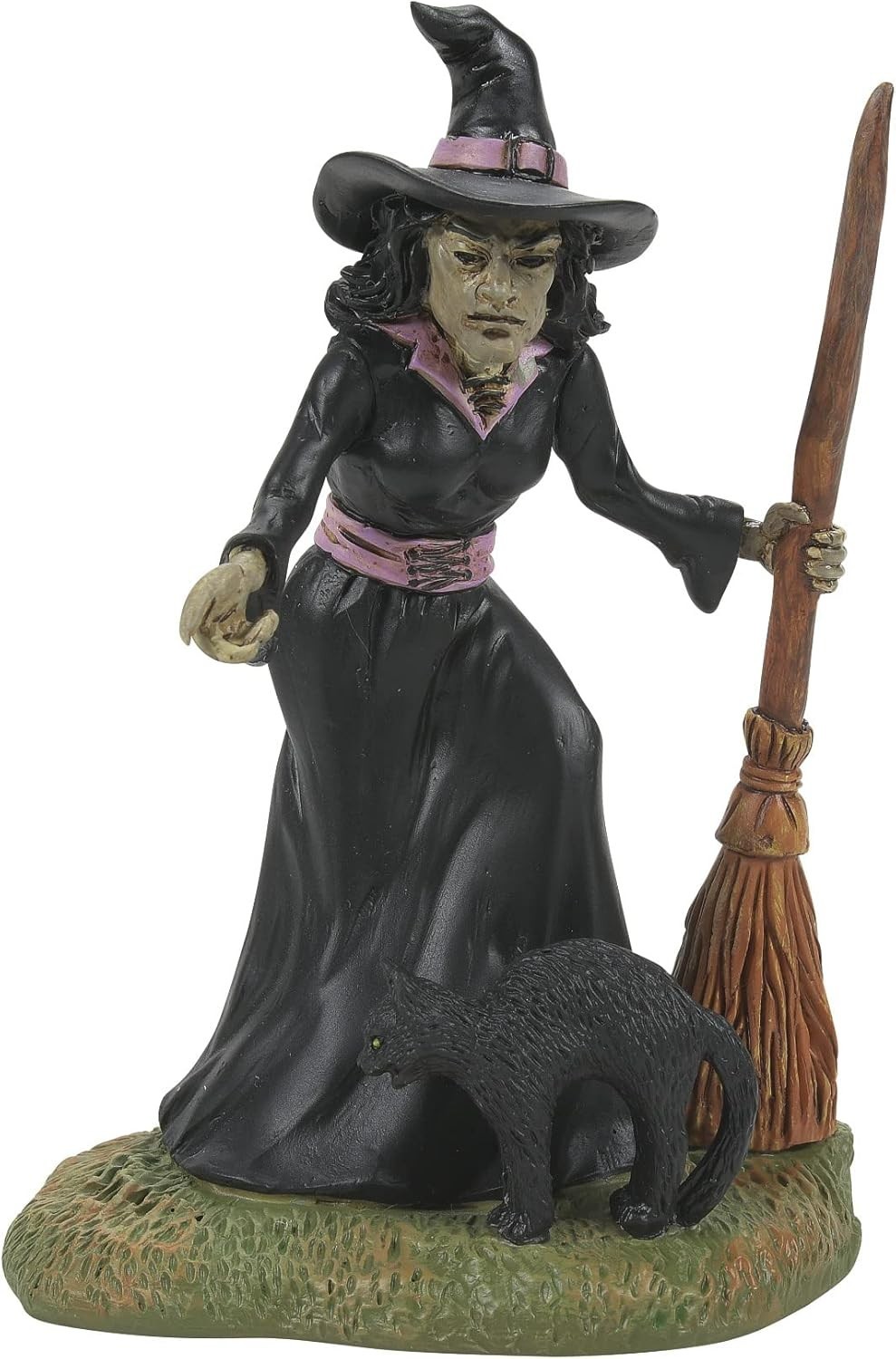Double Trouble Department 56 Snow Village Halloween 6012289 black cat Witch