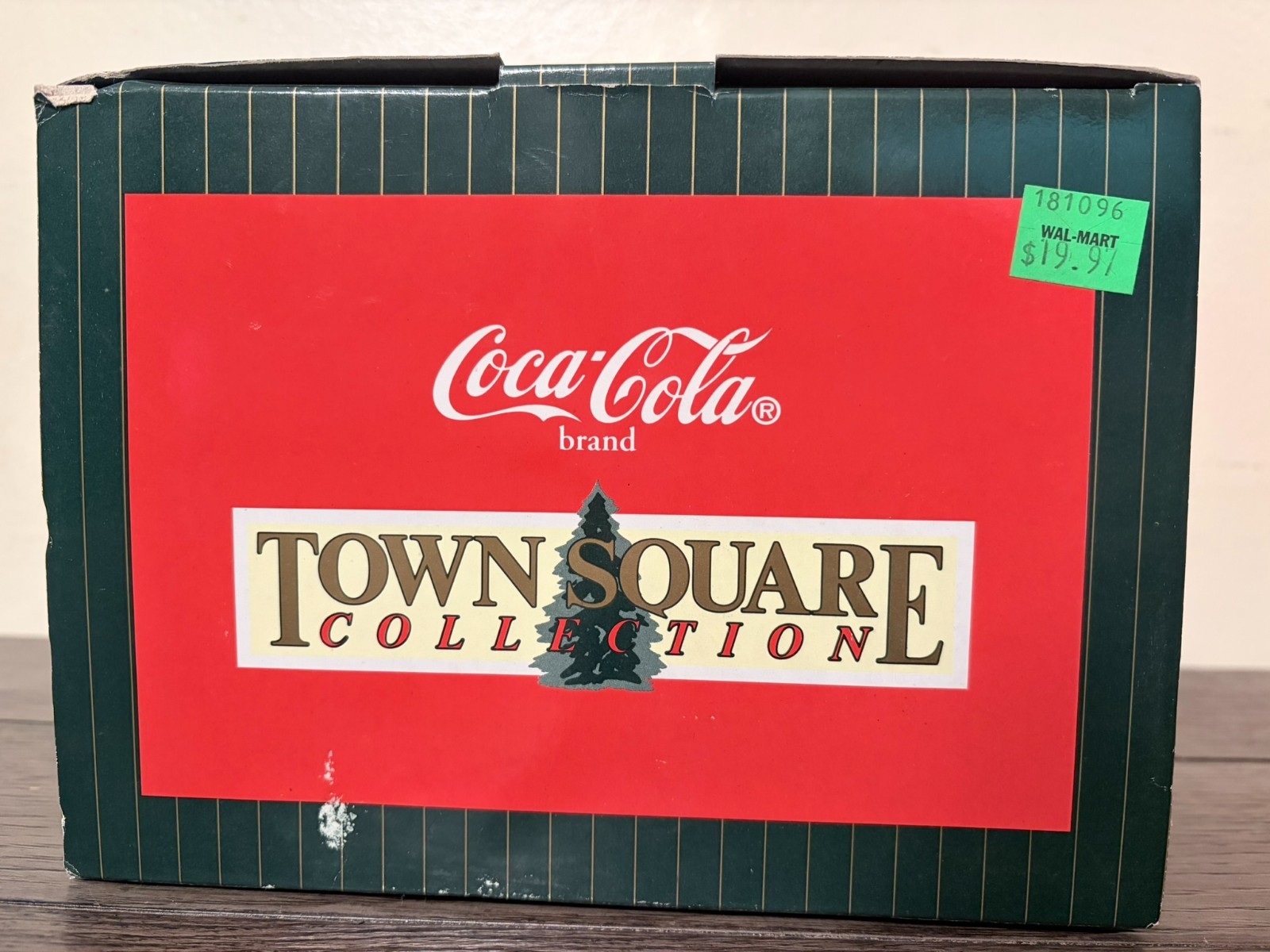 Coca-Cola Town Square Collection Town Barber Shop 1996 Porcelain Lighted NIB