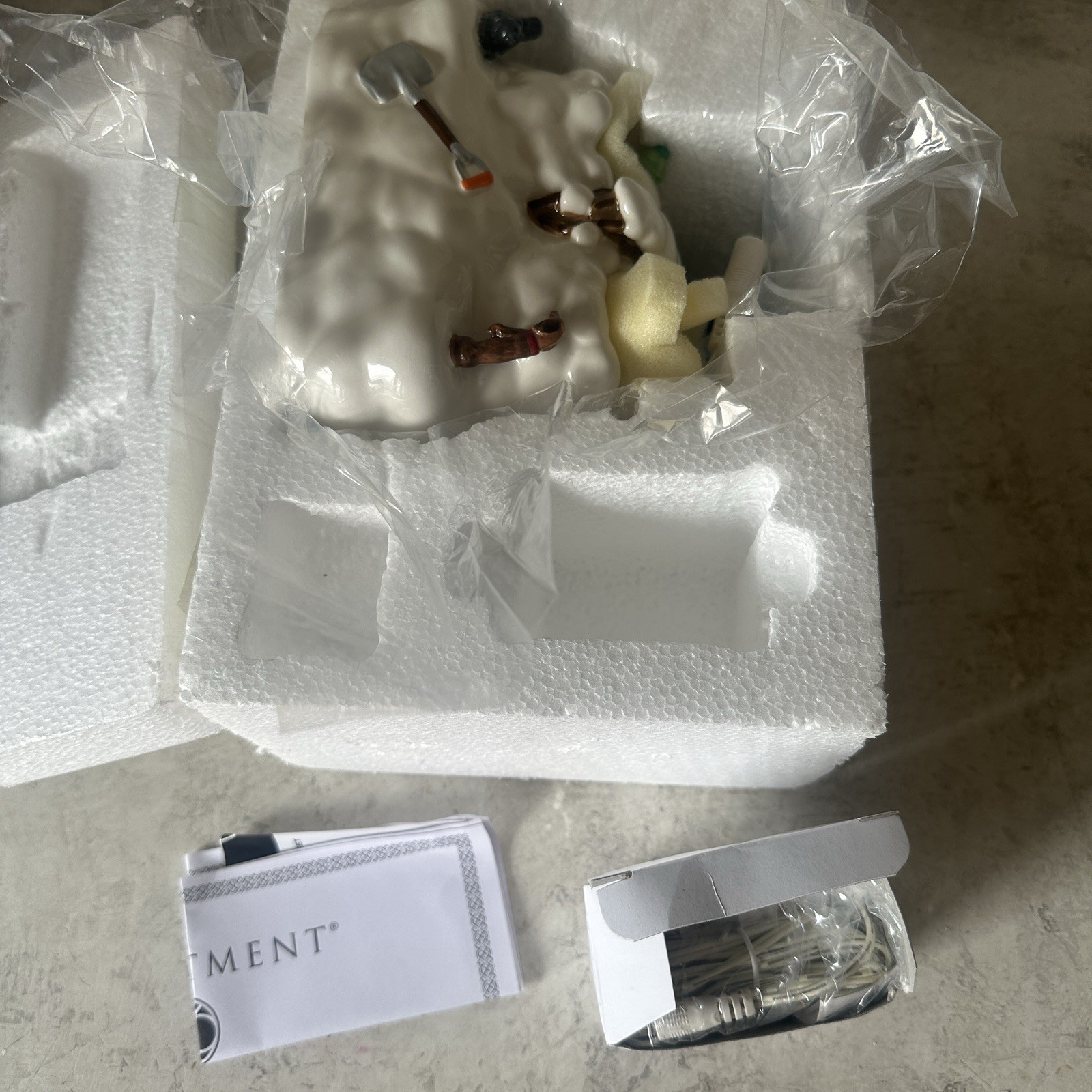 Dept 56 Rare Animated Snowball Fight 4020242 Snow Village Accessories New Unused