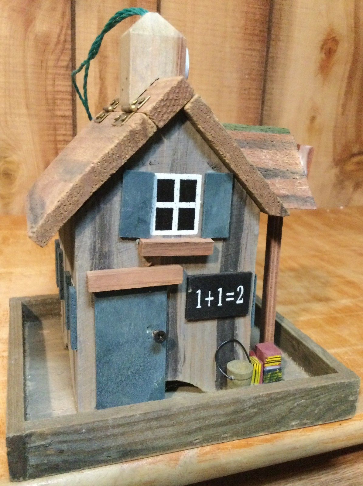Bird Village Collection School House Birdfeeder bird feeder