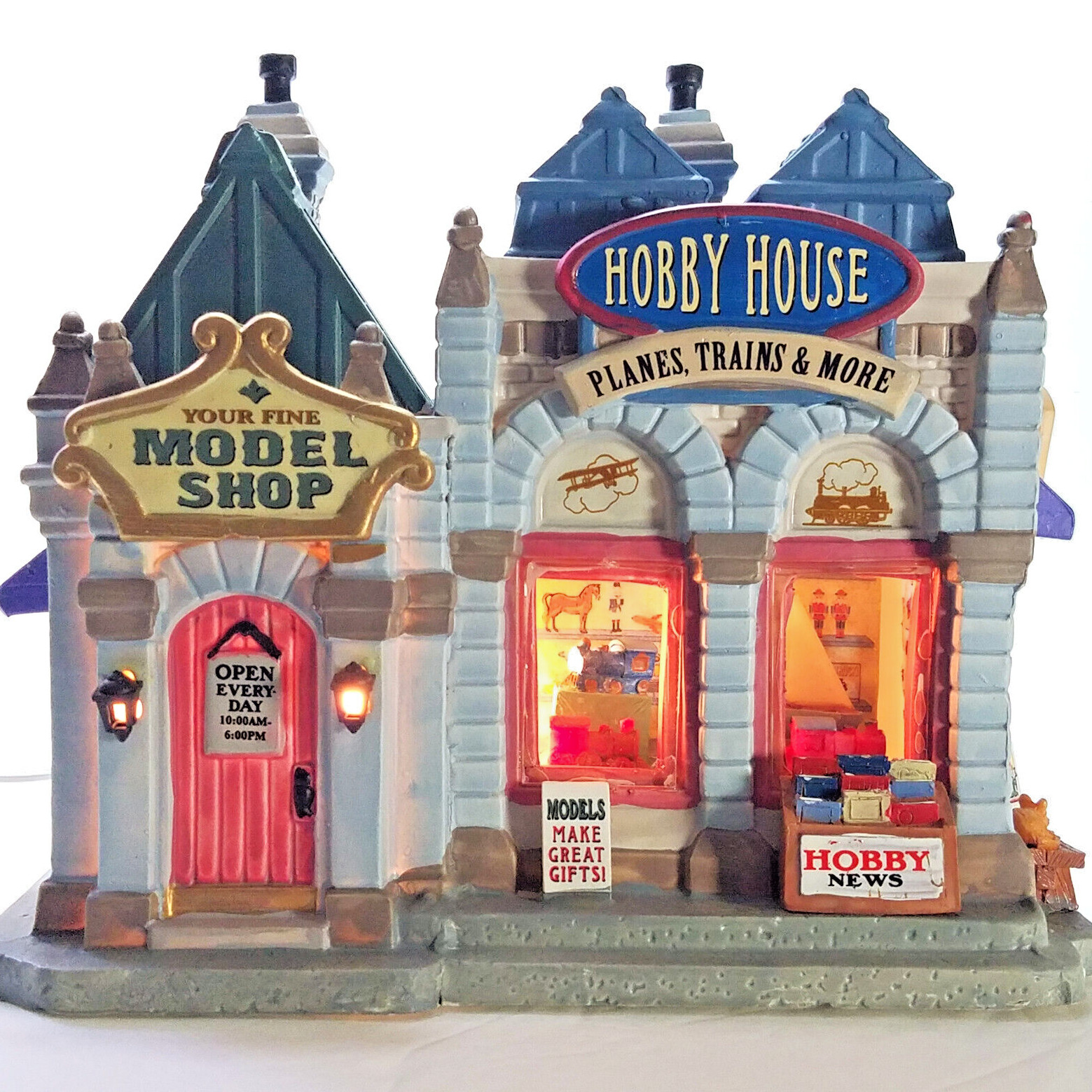 Lemax 2014 Hobby House Sear Coventry Cove 25419 RF Display Window (Missing Flag)