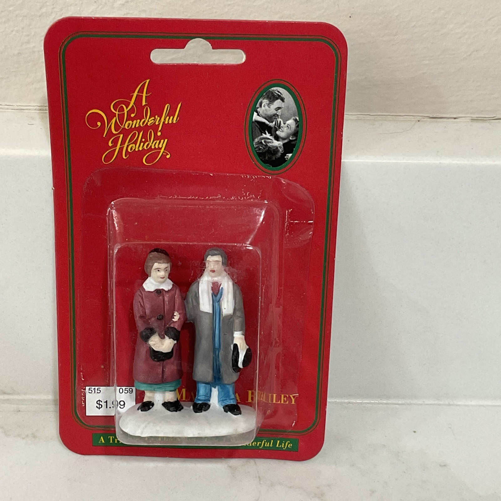 1995 It’s A Wonderful Life Clarence Ma & Pa Bailey Porcelain Figurine New Sealed