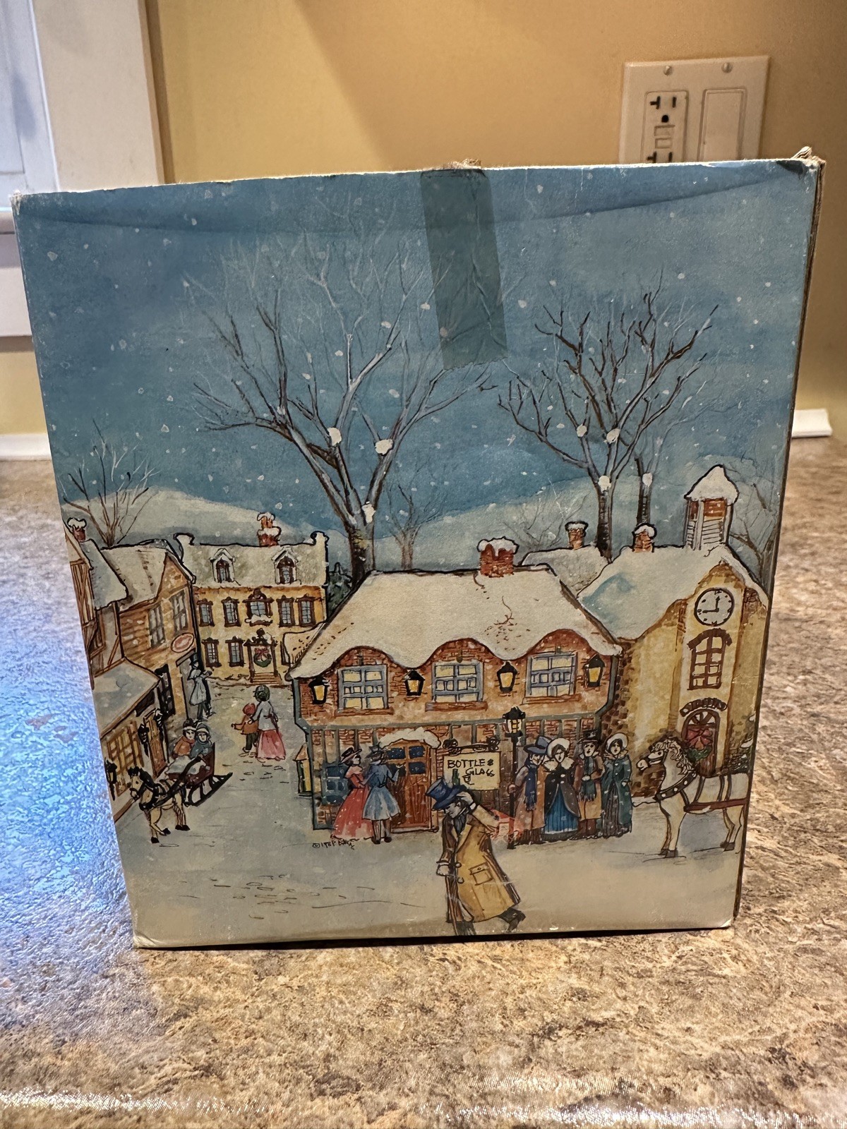 DICKENSVILLE Porcelain House LIGHTED POST OFFICE Christmas Village NOMA OG BOX