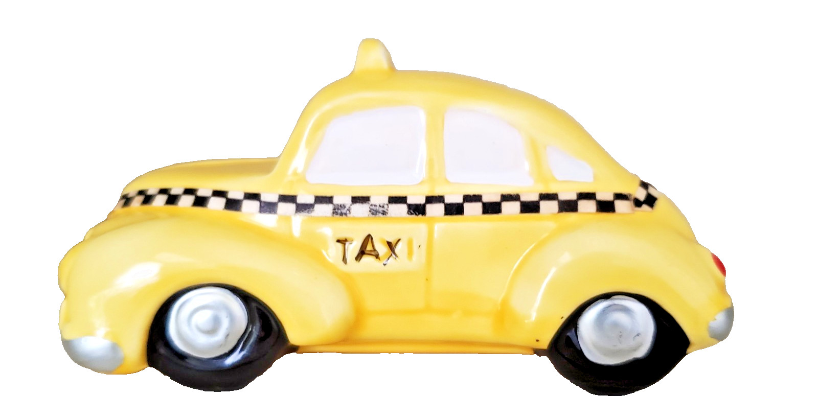 Dept 56 Retro 1987 Yellow Taxi Cab 51063 Snow Village Accessory Retired