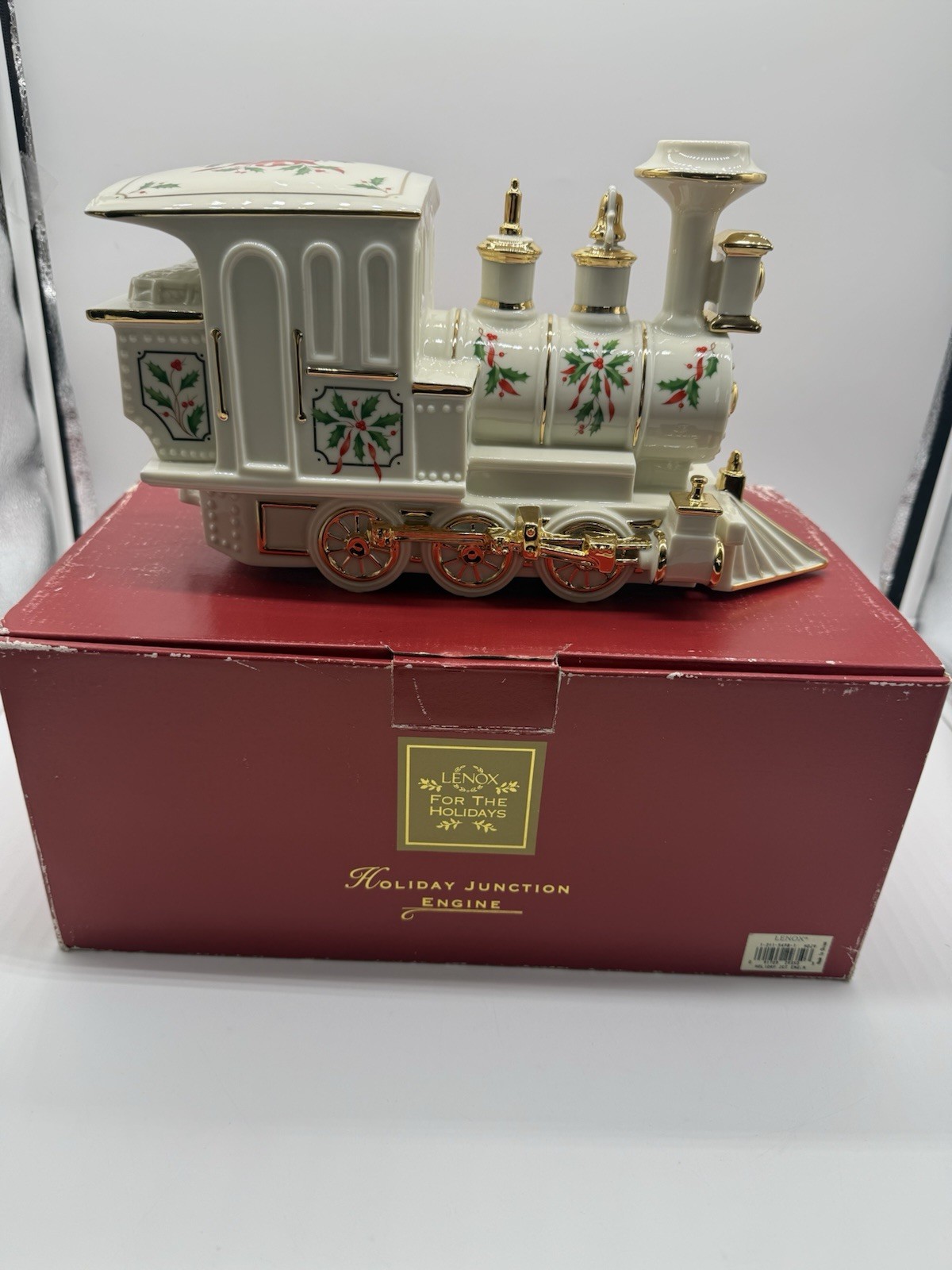 Vintage Lenox For The Holidays Holiday Junction Train Engine 1999 NEW Box & Tags
