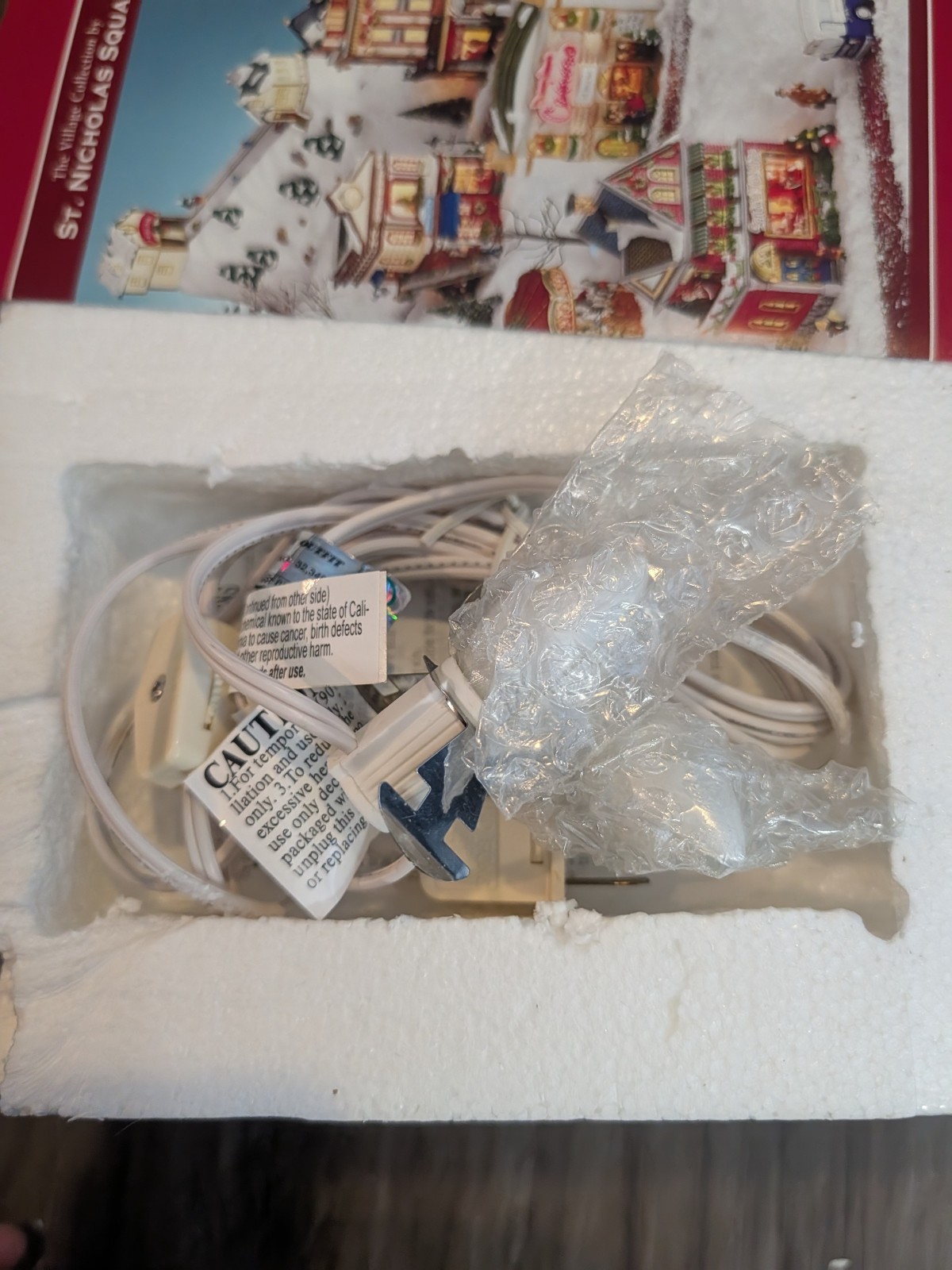 St. Nicholas Square Christmas Village Collection 10 Piece Set Illuminated 2005