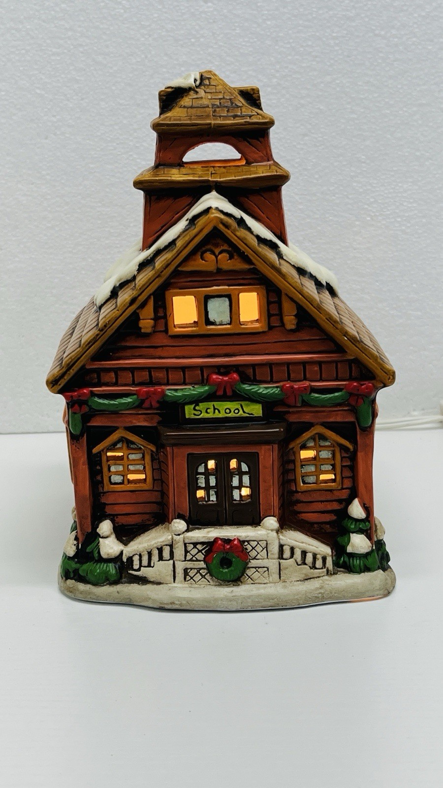Lefton Colonial Village “School House”05281 Byron Wood Vintage 1986 Excellent !