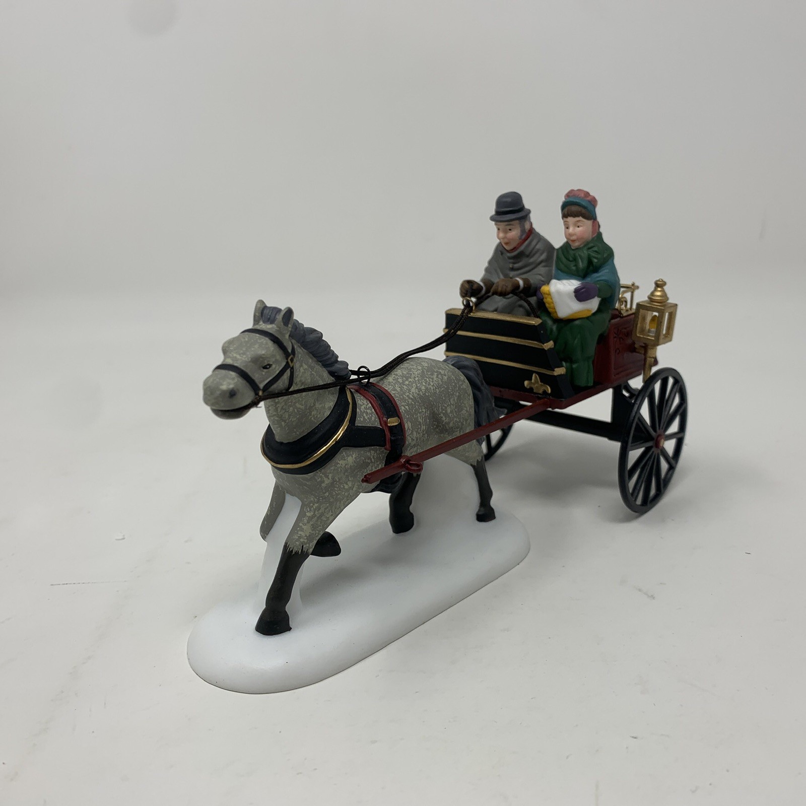 Dept 56 Heritage Village Collection RED CHRISTMAS SULKY 58401 NIB