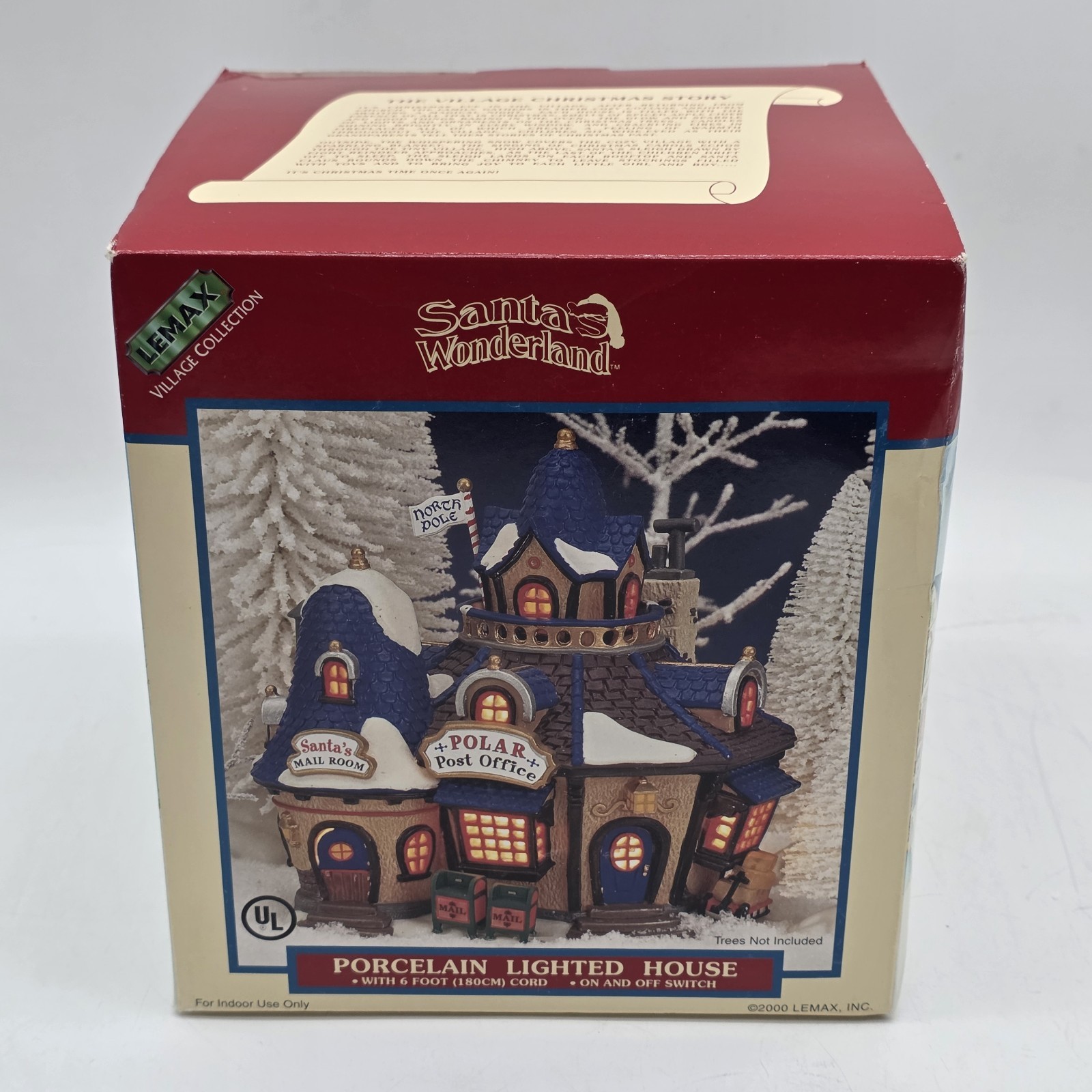 Lemax Santa’s Wonderland Christmas Village Polar Post Office 2000 Lighted