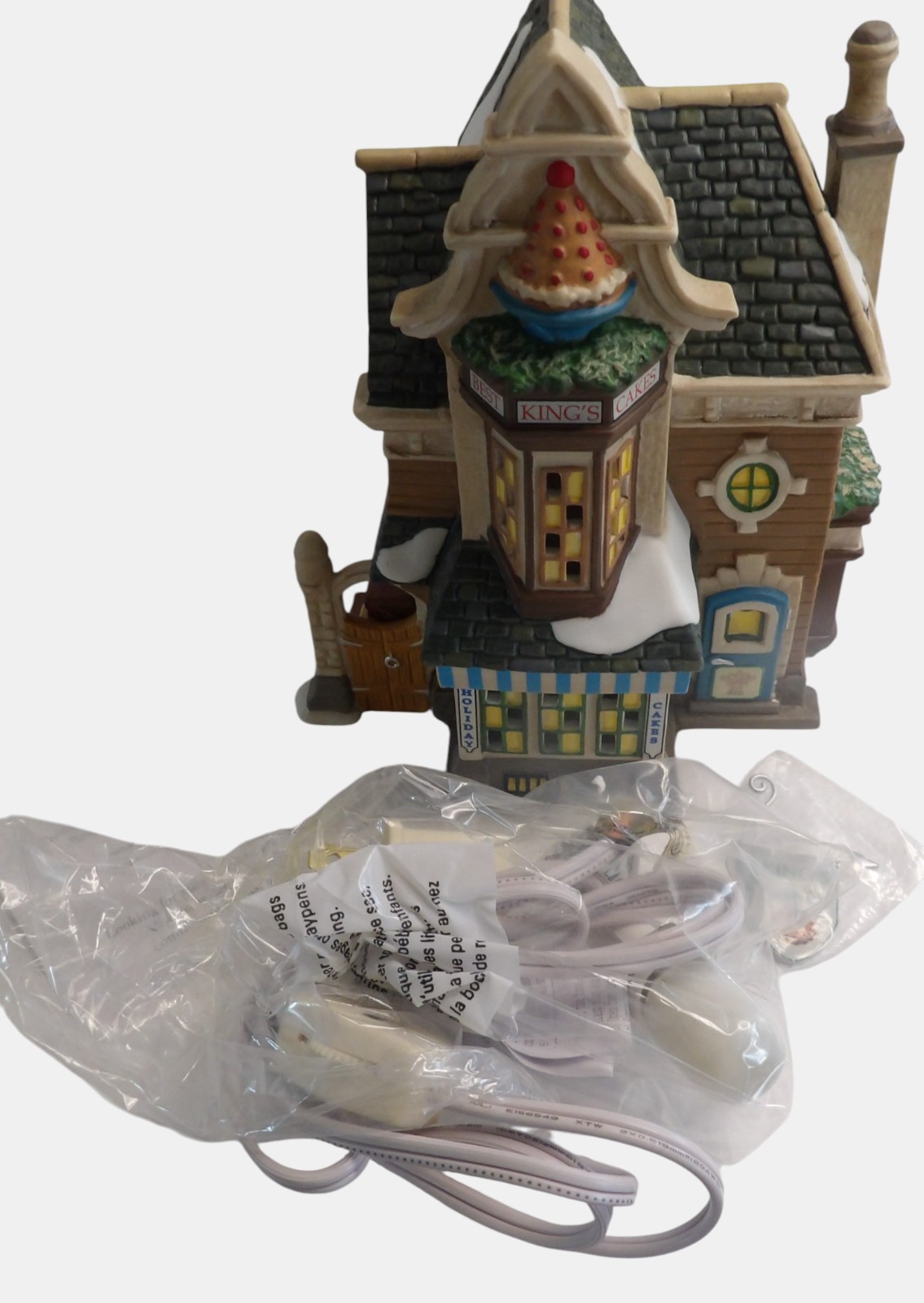 Dept 56 Dickens Village Lot 3 Lea Hurst House King’s Cakes Hampshire Sweeps w/ B