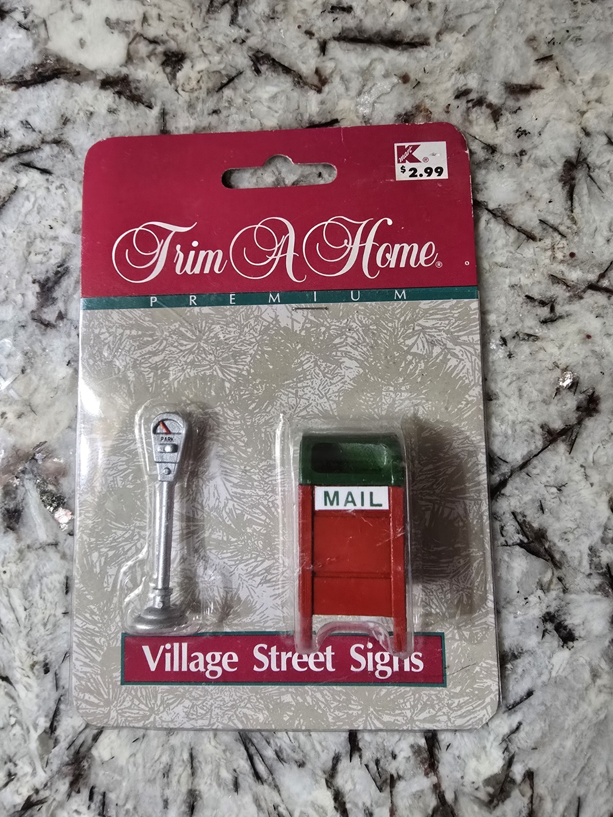 Trim A Home premium Vintage – Village Street Signs: mailbox & parking meter 1993