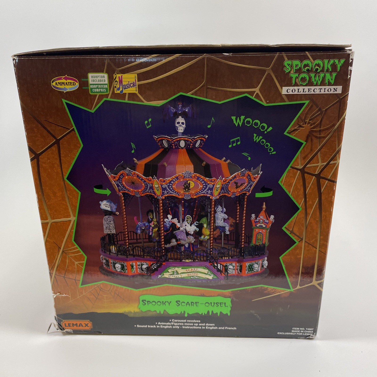 Lemax Spooky Town Spooky Scare-Ousel Halloween Decoration 2007 #74667M *Read