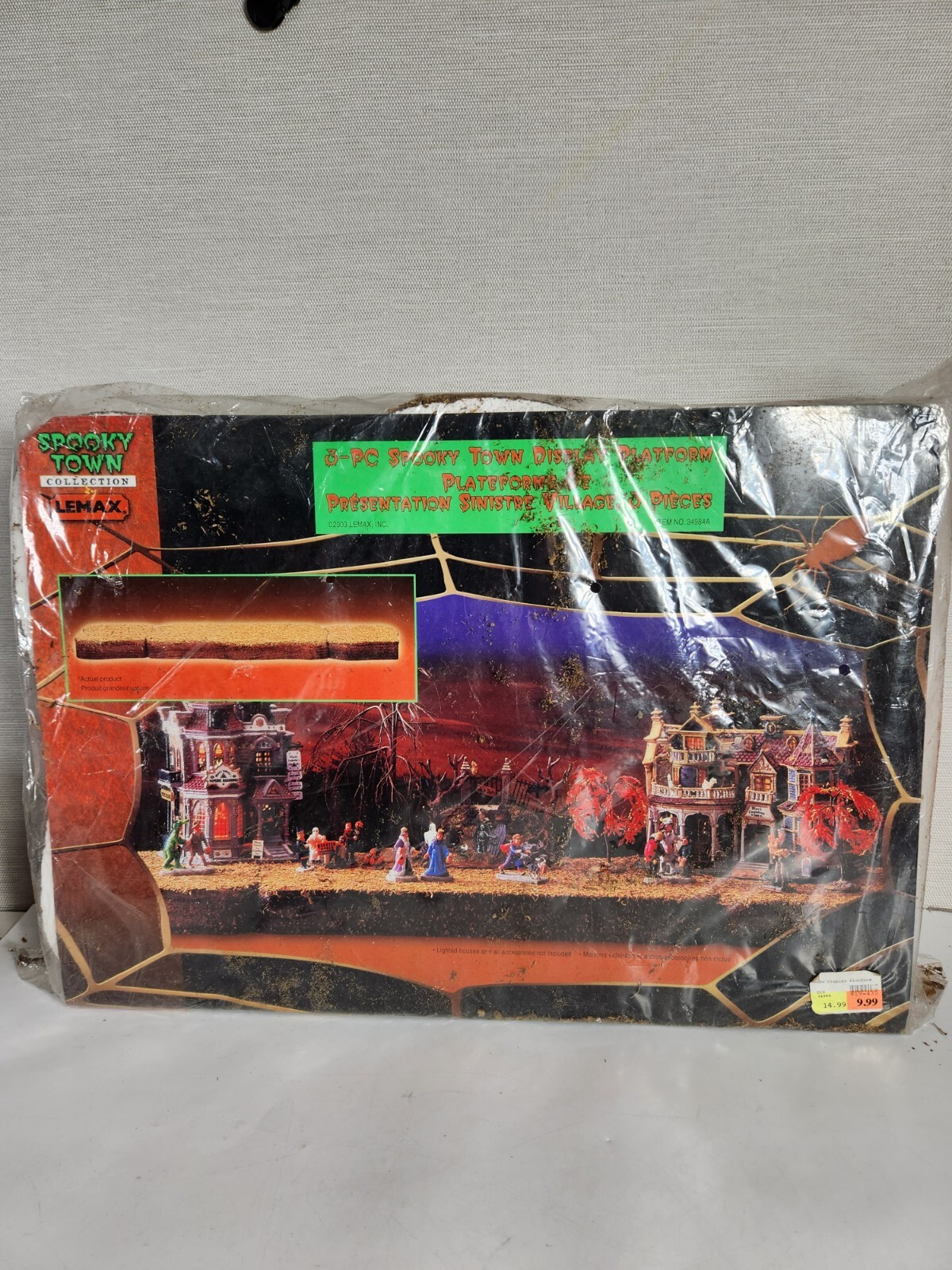 Lemax Spooky Town 3 Piece Display Platform Halloween Landscape Accents Foam New