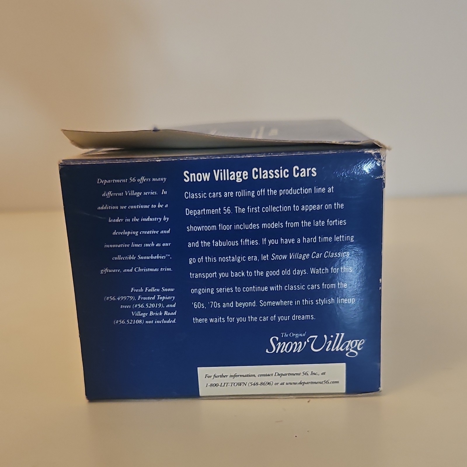 Department 56 Snow Village Classic Cars 1950 Studebaker Porcelain 2001