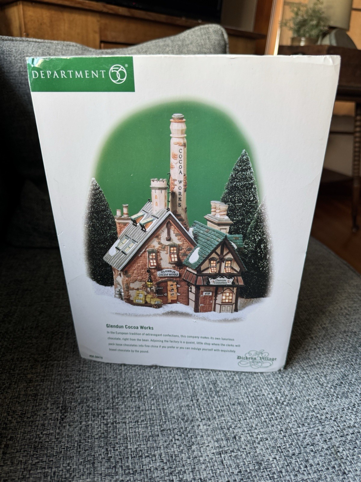Department Dept 56 DICKENS VILLAGE SERIES Glendun Cocoa Works 58478 with Box