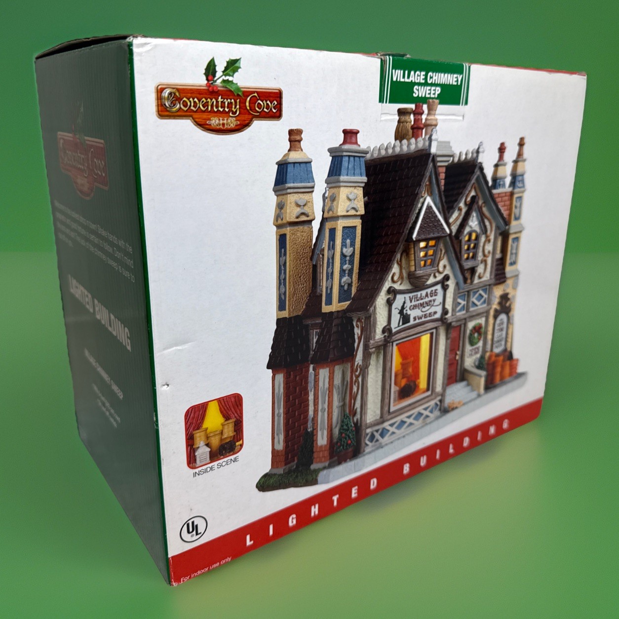 Retired 2009 Lemax Village Chimney Sweep Coventry Cove Christmas 95875 Lighted