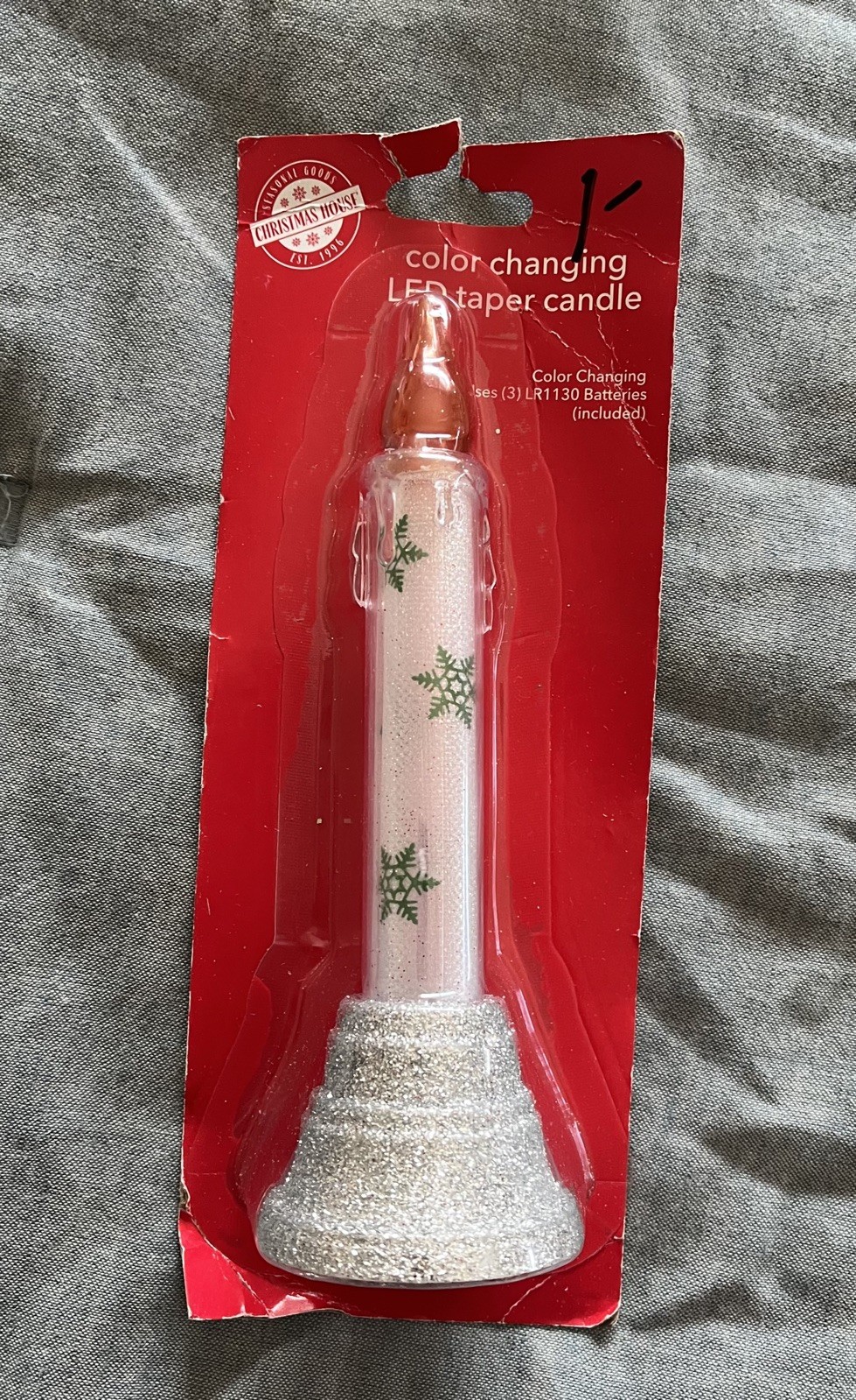 Christmas House Color Changing LED Taper Candle Holidays New