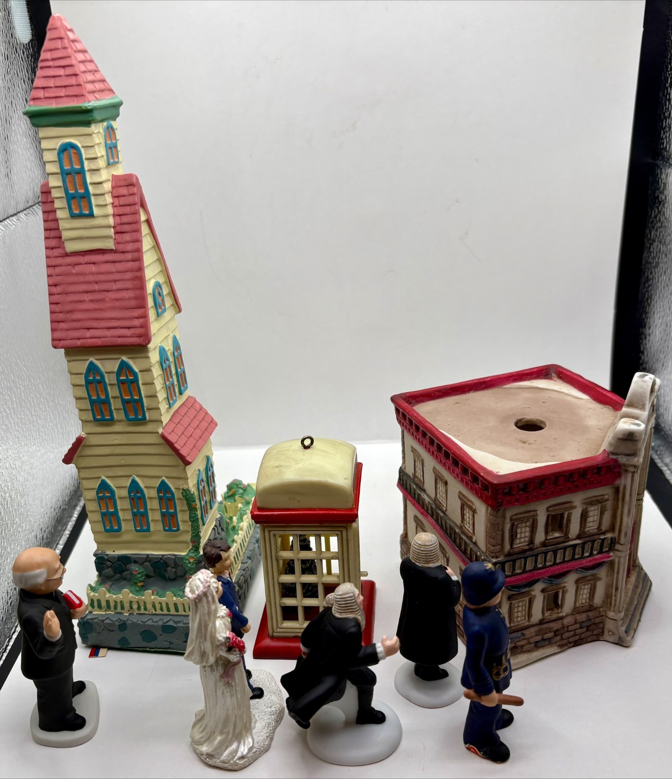 Dept 56, Lemax, Windsor Collection, Mixed Village Lot of 8