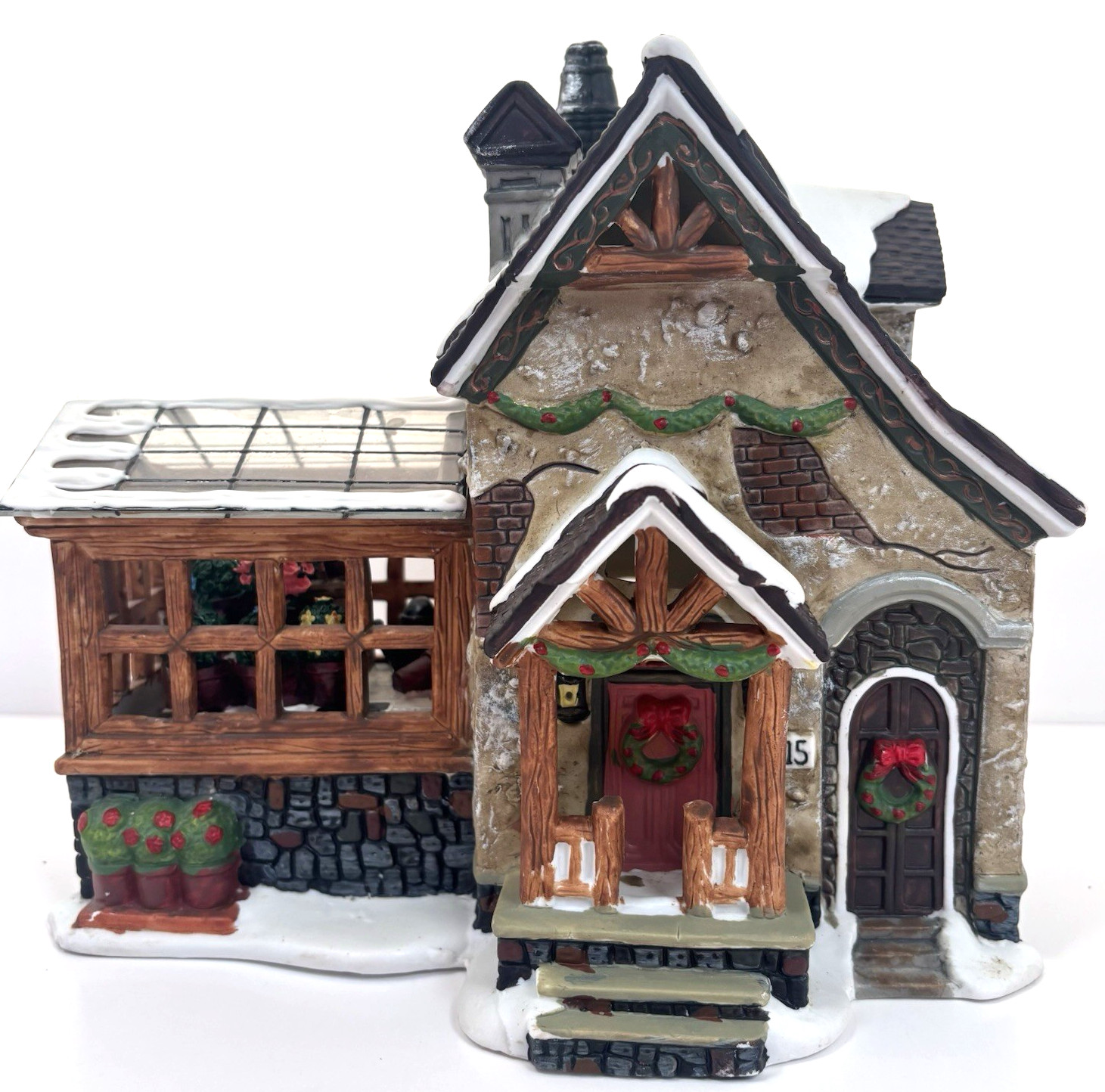 Vtg 2002 Santa’s Workbench Collection 15 Gardener’s Lane NIB Lights Up 607-2219